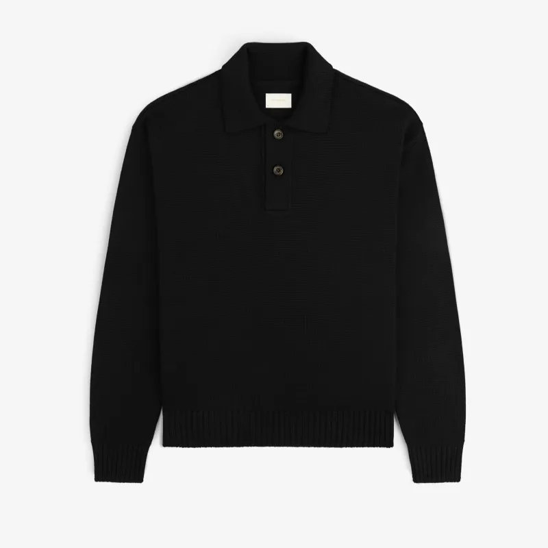 Long-Sleeve Merino Polo made by Aime Leon Dore