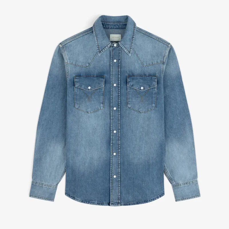 Denim Western Shirt made by Aime Leon Dore