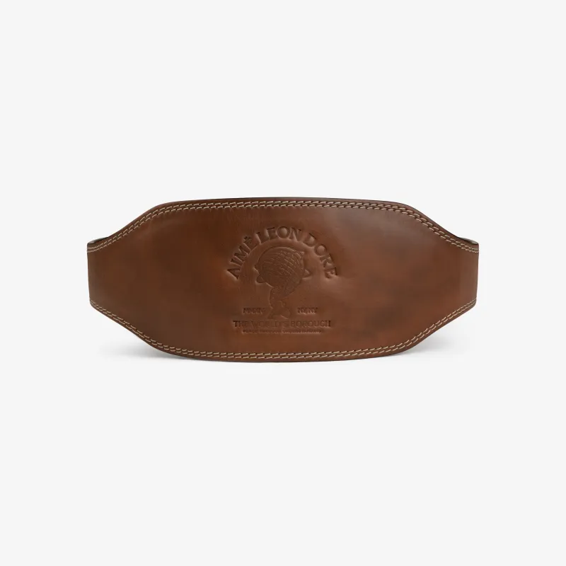Atlas Vintage Leather Weightlifting Belt made by Aime Leon Dore