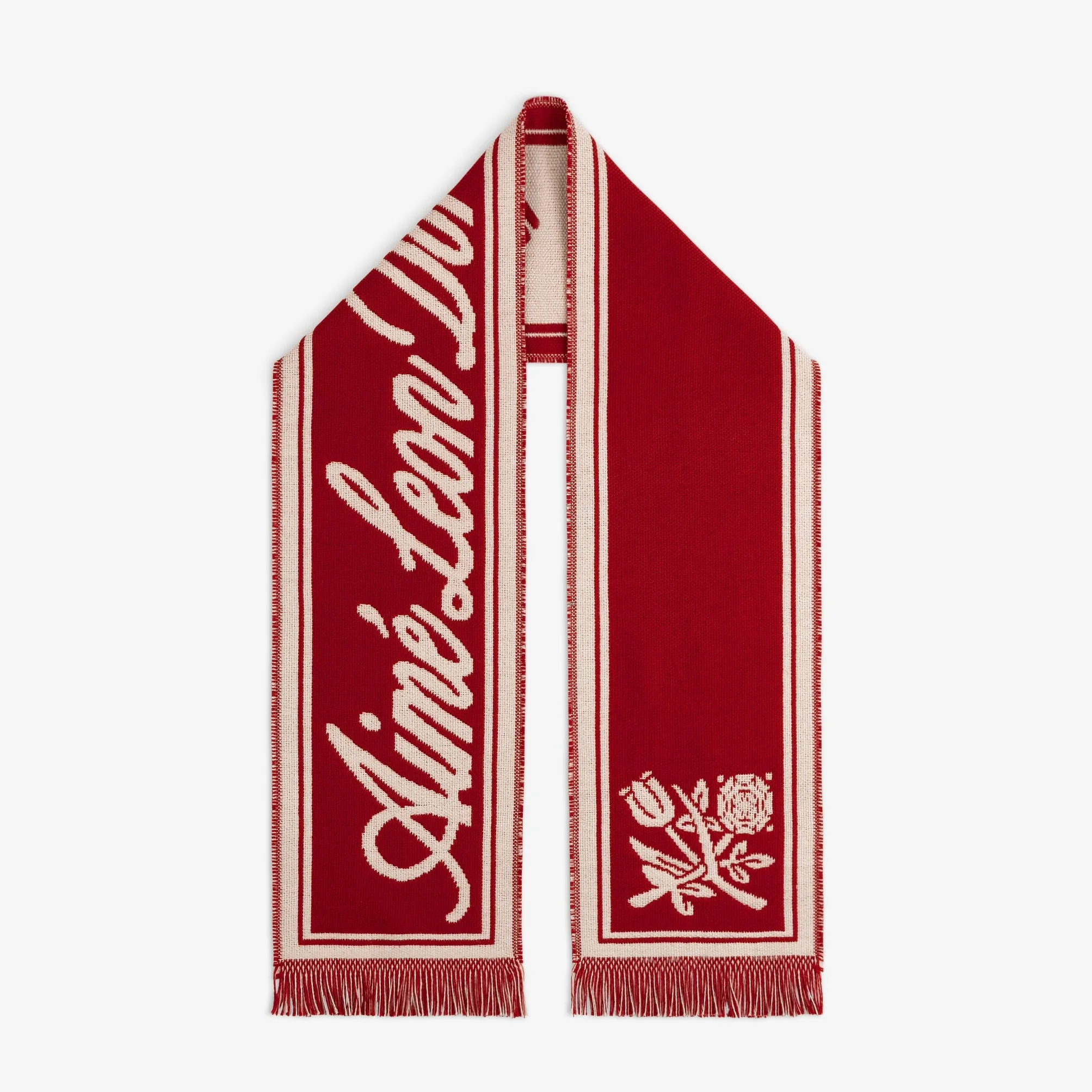 Wool Script Scarf sold by Aime Leon Dore