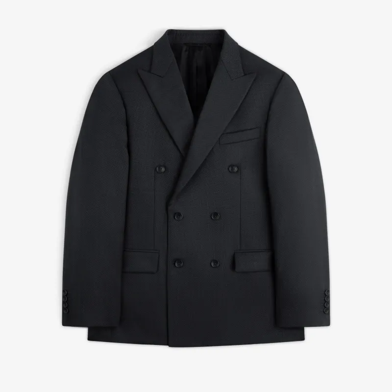 Double-Breasted Wool Jacquard Suit Jacket made by Aime Leon Dore