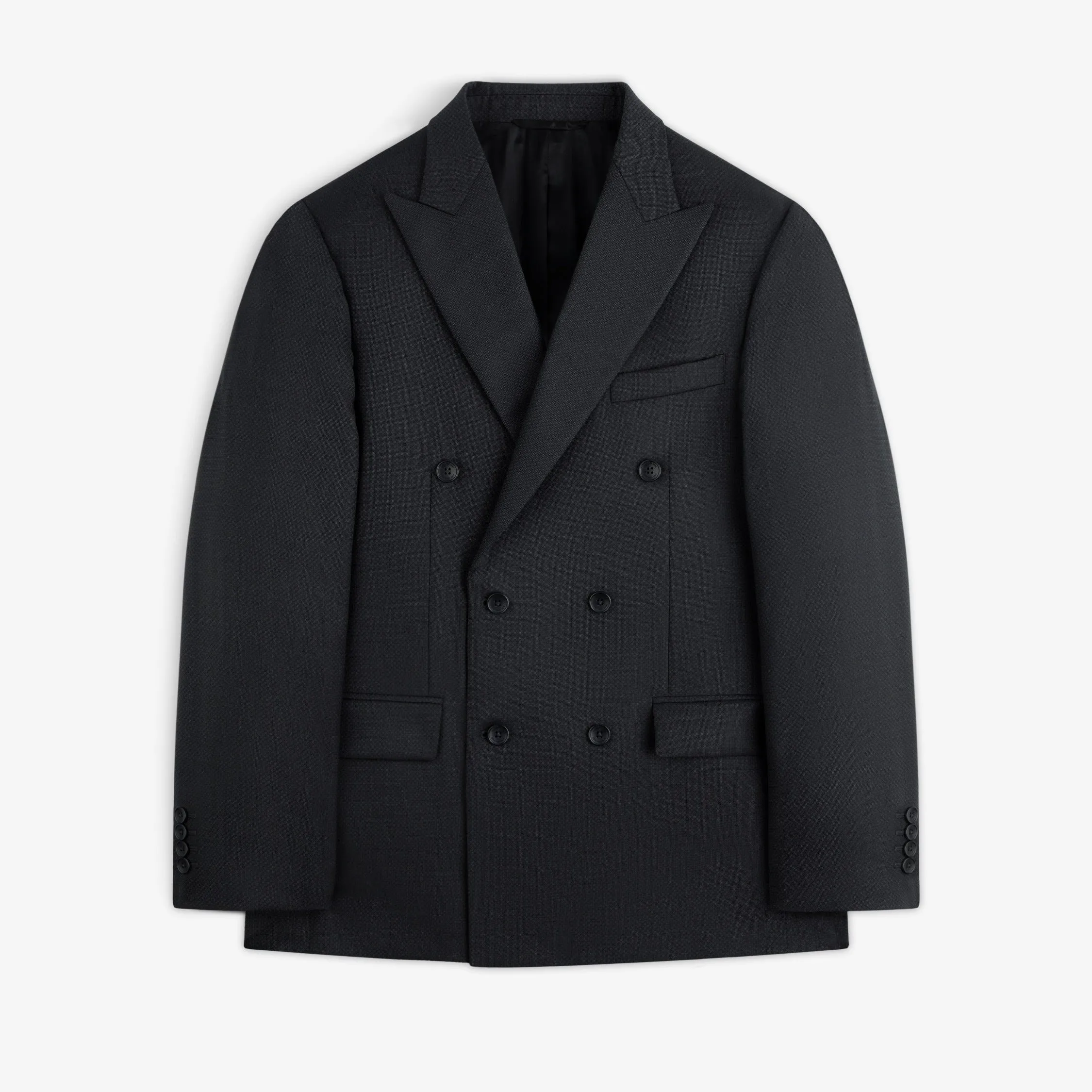 Double-Breasted Wool Jacquard Suit Jacket sold by Aime Leon Dore