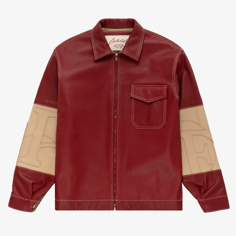 ALD / Franck Pellegrino Patchwork Leather Jacket made by Aime Leon Dore