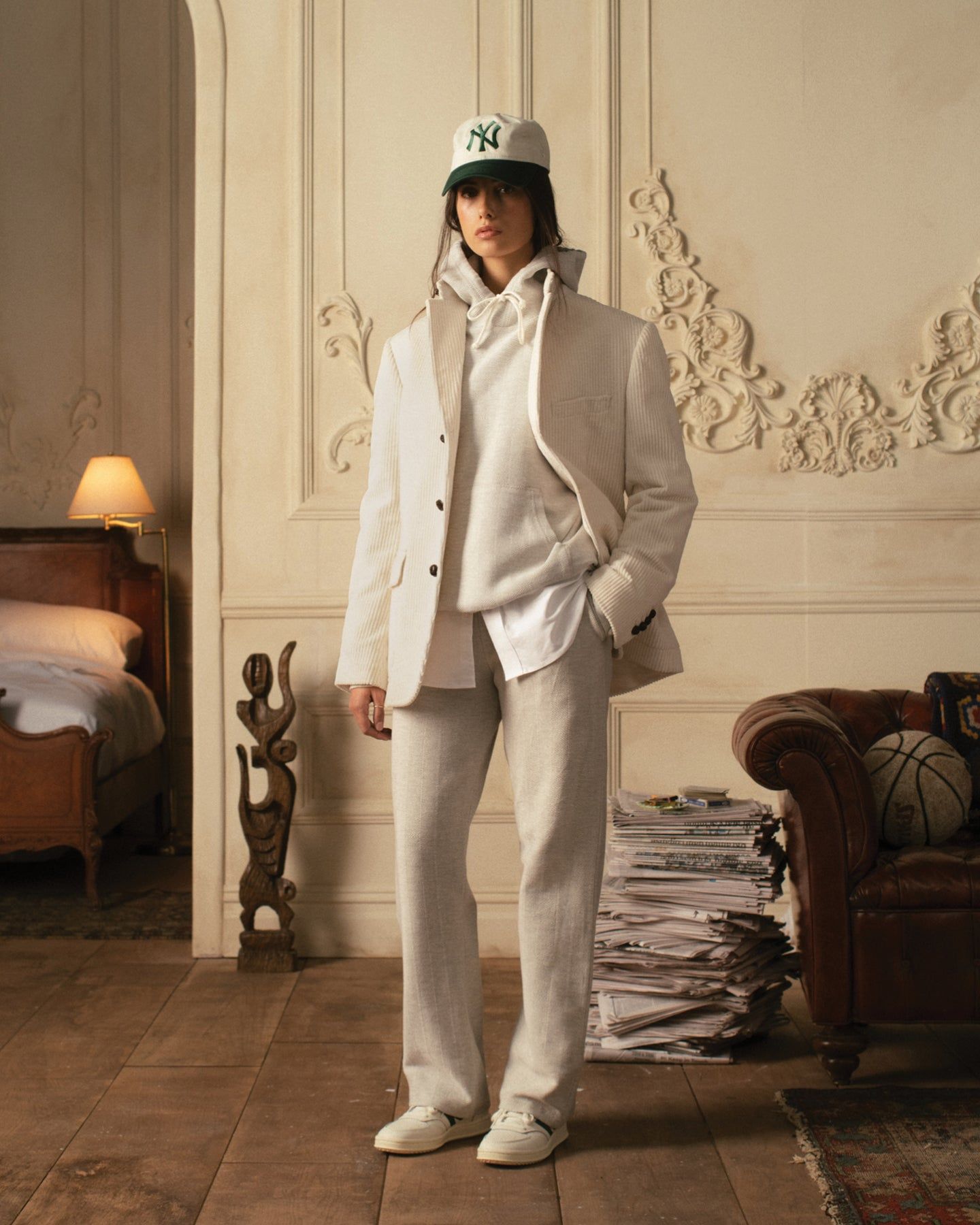 Herringbone Terry Uniform Sweatpant sold by Aime Leon Dore product image thumbnail 3