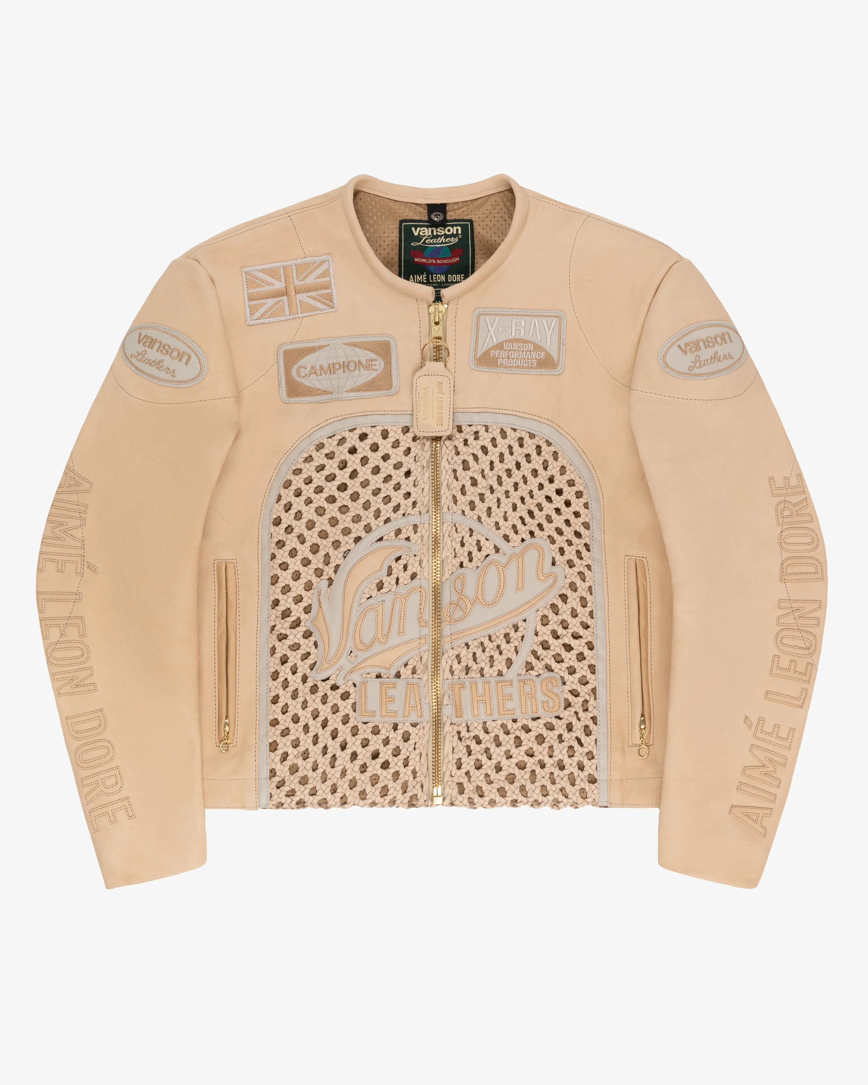 ALD / Vanson Raffia Leather Jacket sold by Aime Leon Dore product image thumbnail 2