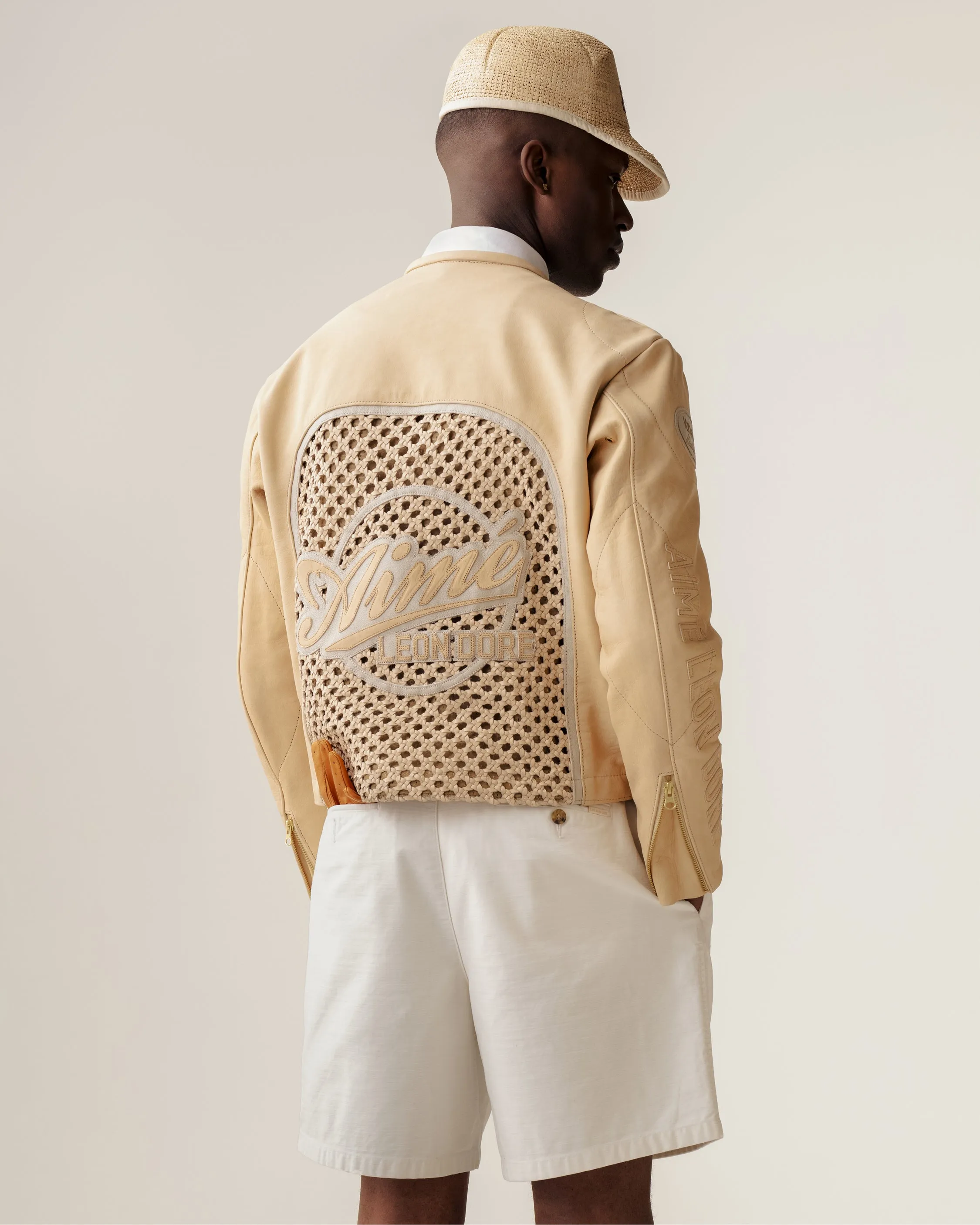 ALD / Vanson Raffia Leather Jacket sold by Aime Leon Dore product image thumbnail 3