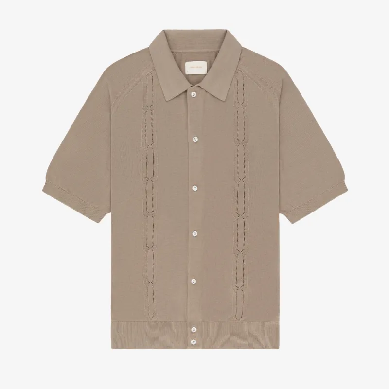 Pointelle Polo Cardigan sold by Aime Leon Dore