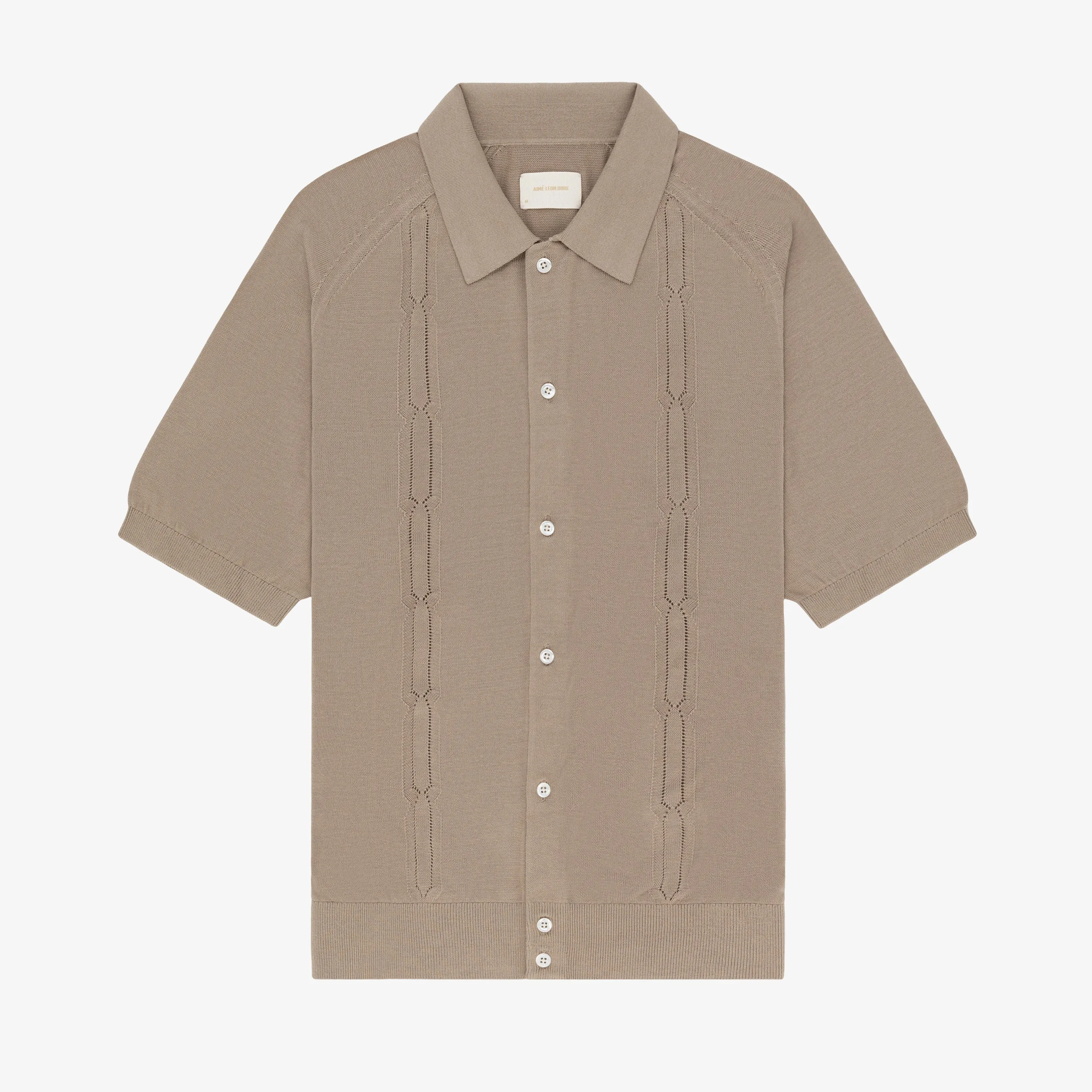 Pointelle Polo Cardigan sold by Aime Leon Dore