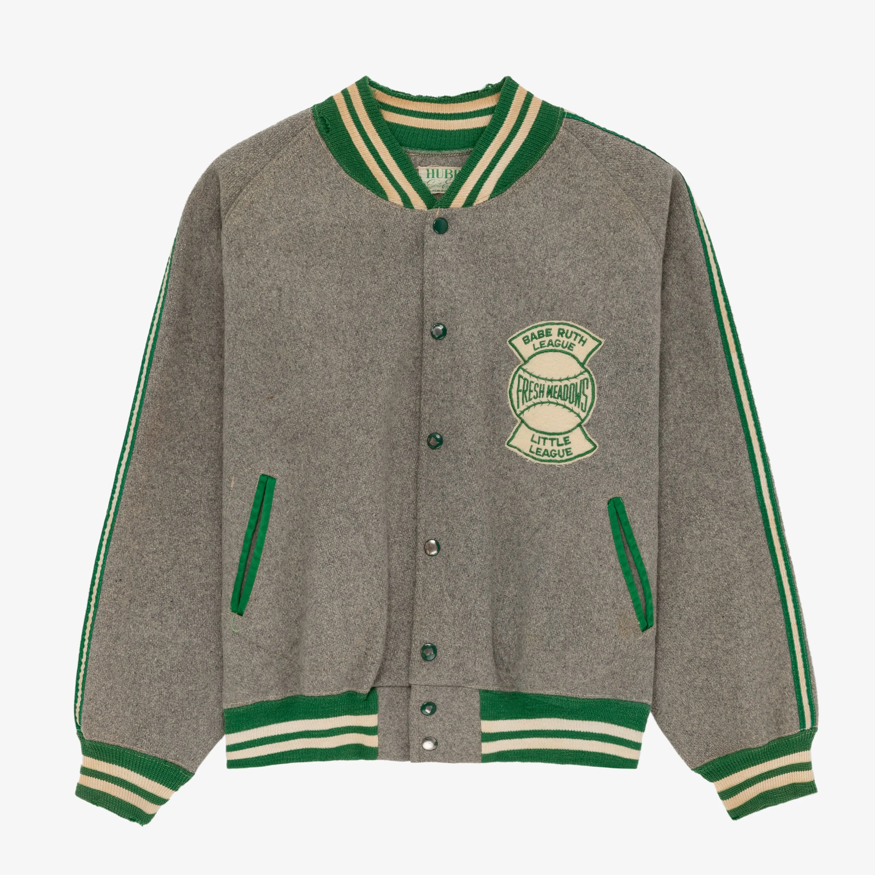 Vintage Babe Ruth Fresh Meadows Wool Varsity Jacket sold by Aime Leon Dore
