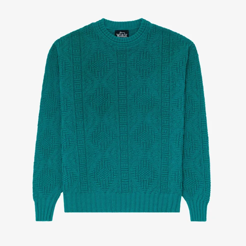 Woolrich Cable Knit Sweater made by Aime Leon Dore