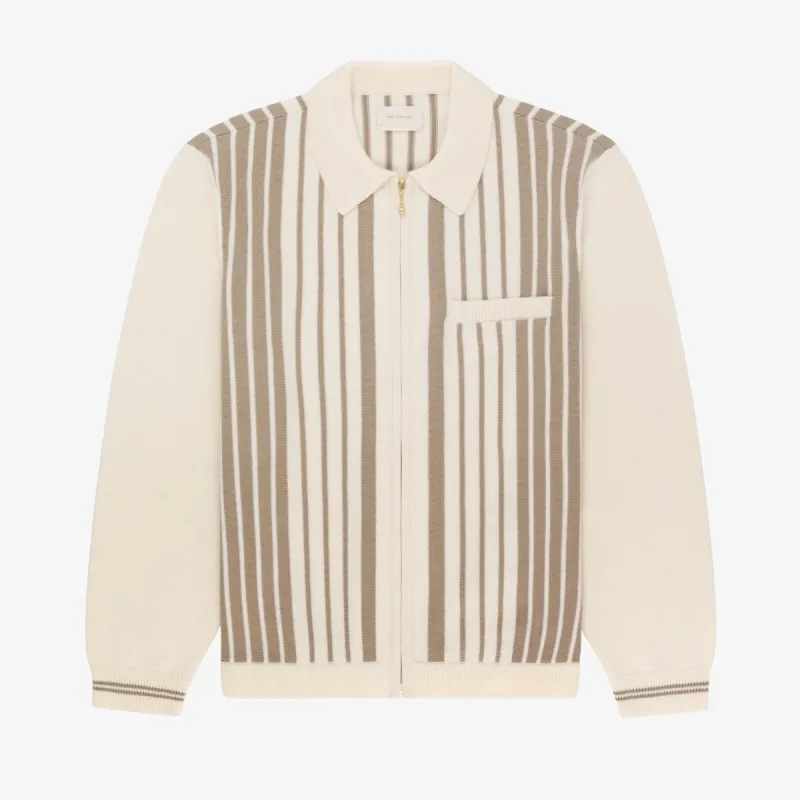 Striped Polo Cardigan sold by Aime Leon Dore