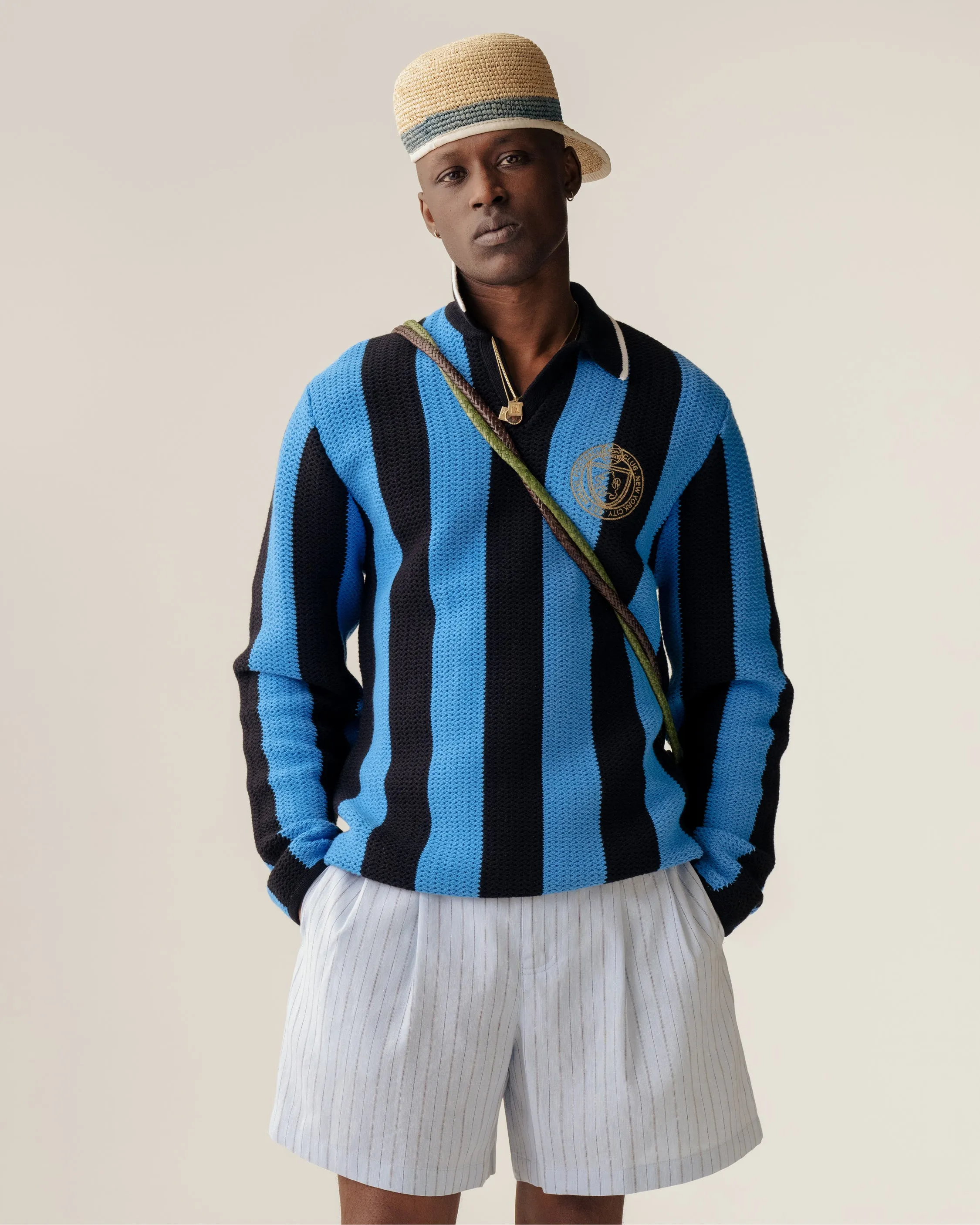 Long-Sleeve Knit Soccer Jersey sold by Aime Leon Dore product image thumbnail 3