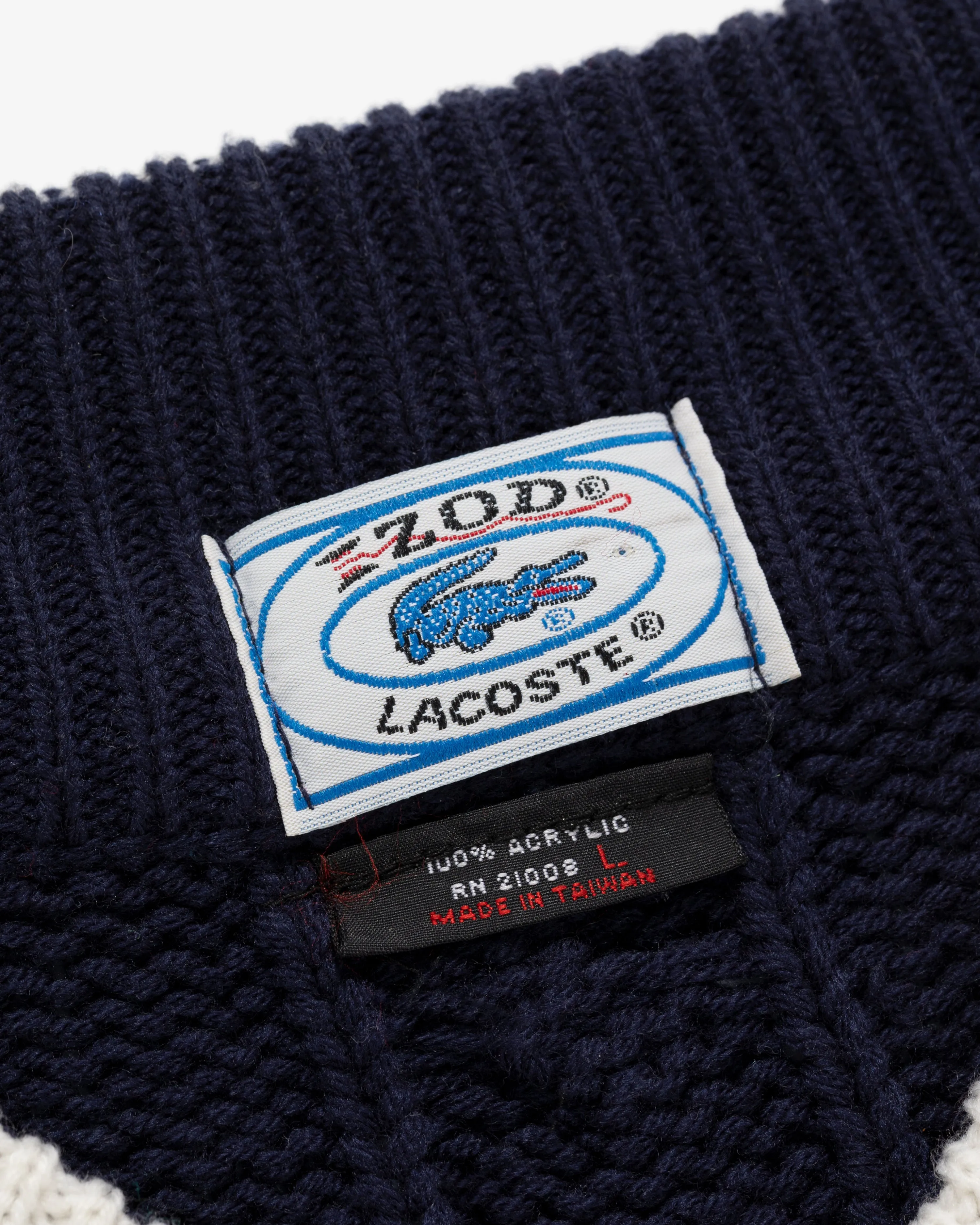 Vintage Lacoste V-Neck Knit Sweater sold by Aime Leon Dore product image thumbnail 5