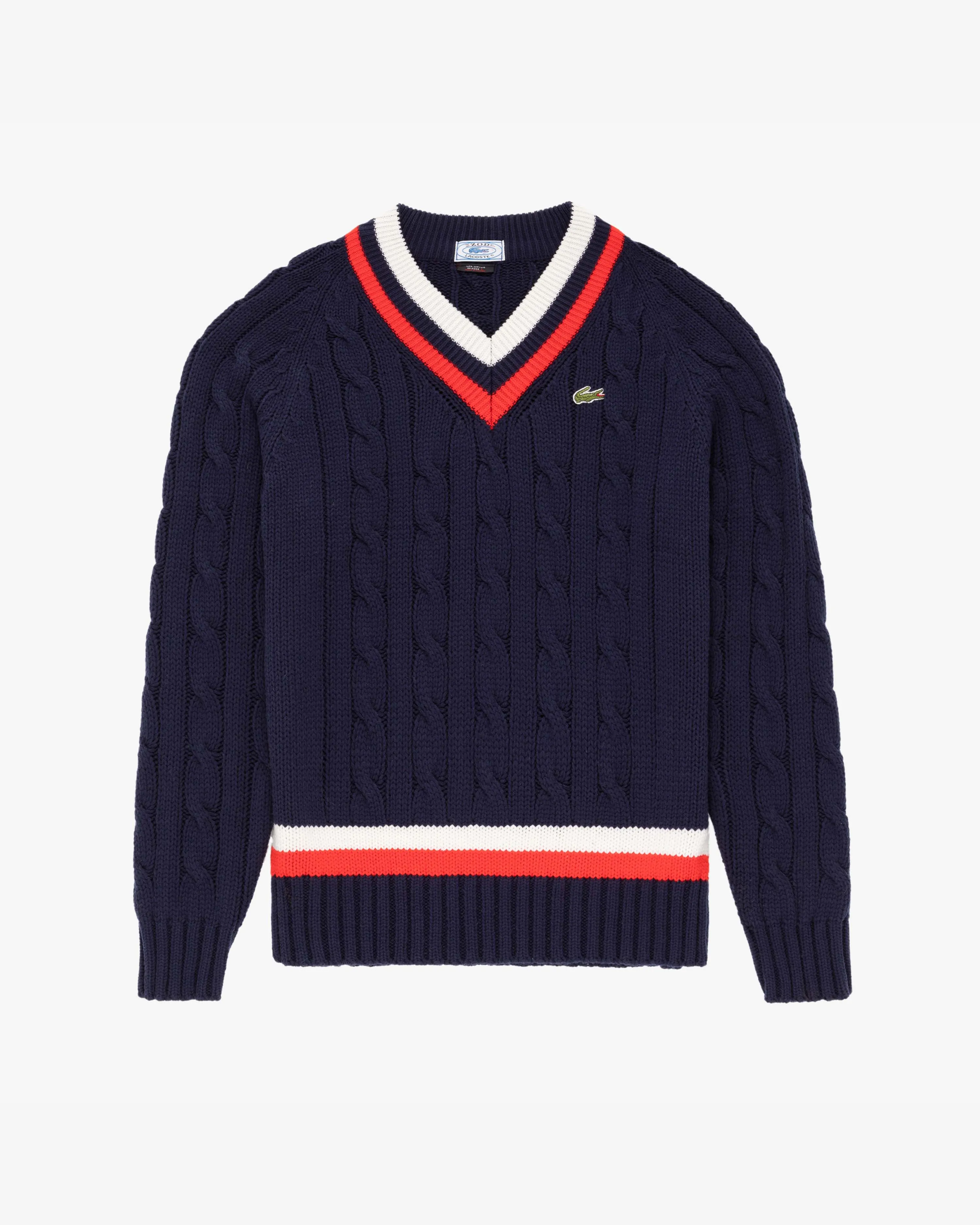 Vintage Lacoste V-Neck Knit Sweater sold by Aime Leon Dore product image thumbnail 2
