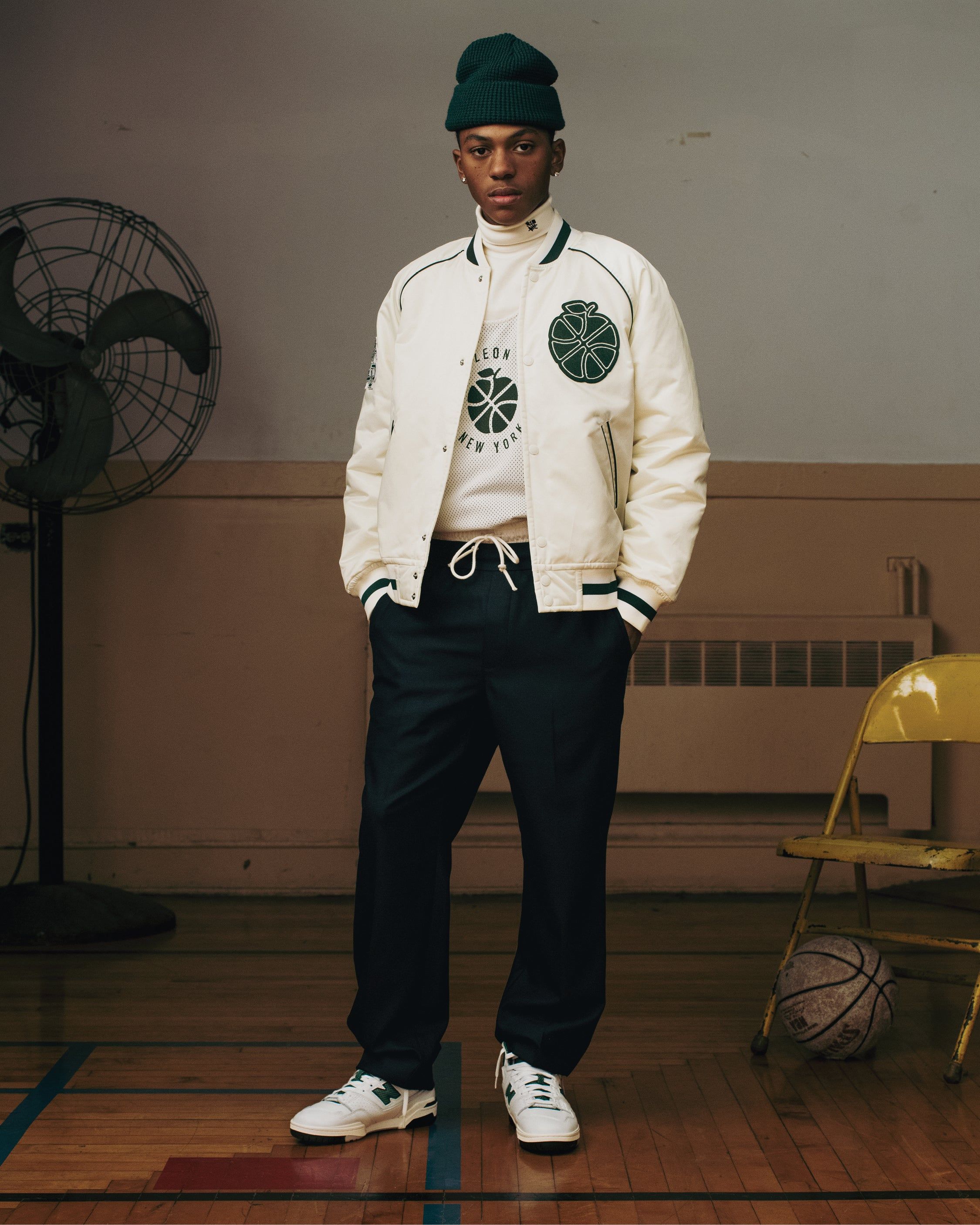 ALD / New Balance SONNY NY Satin Team Jacket sold by Aime Leon Dore product image thumbnail 3