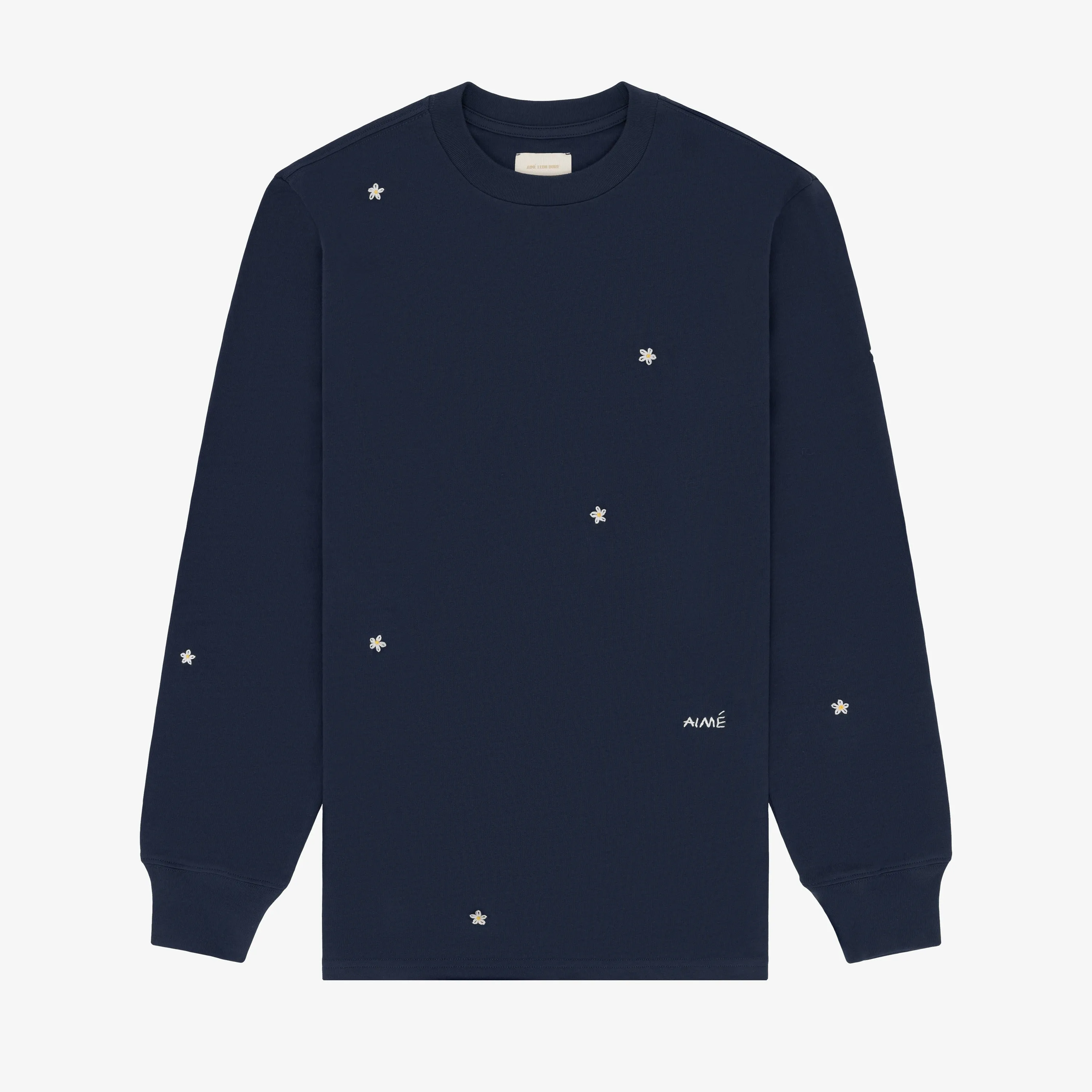 Floral Embroidered Long-Sleeve Tee sold by Aime Leon Dore