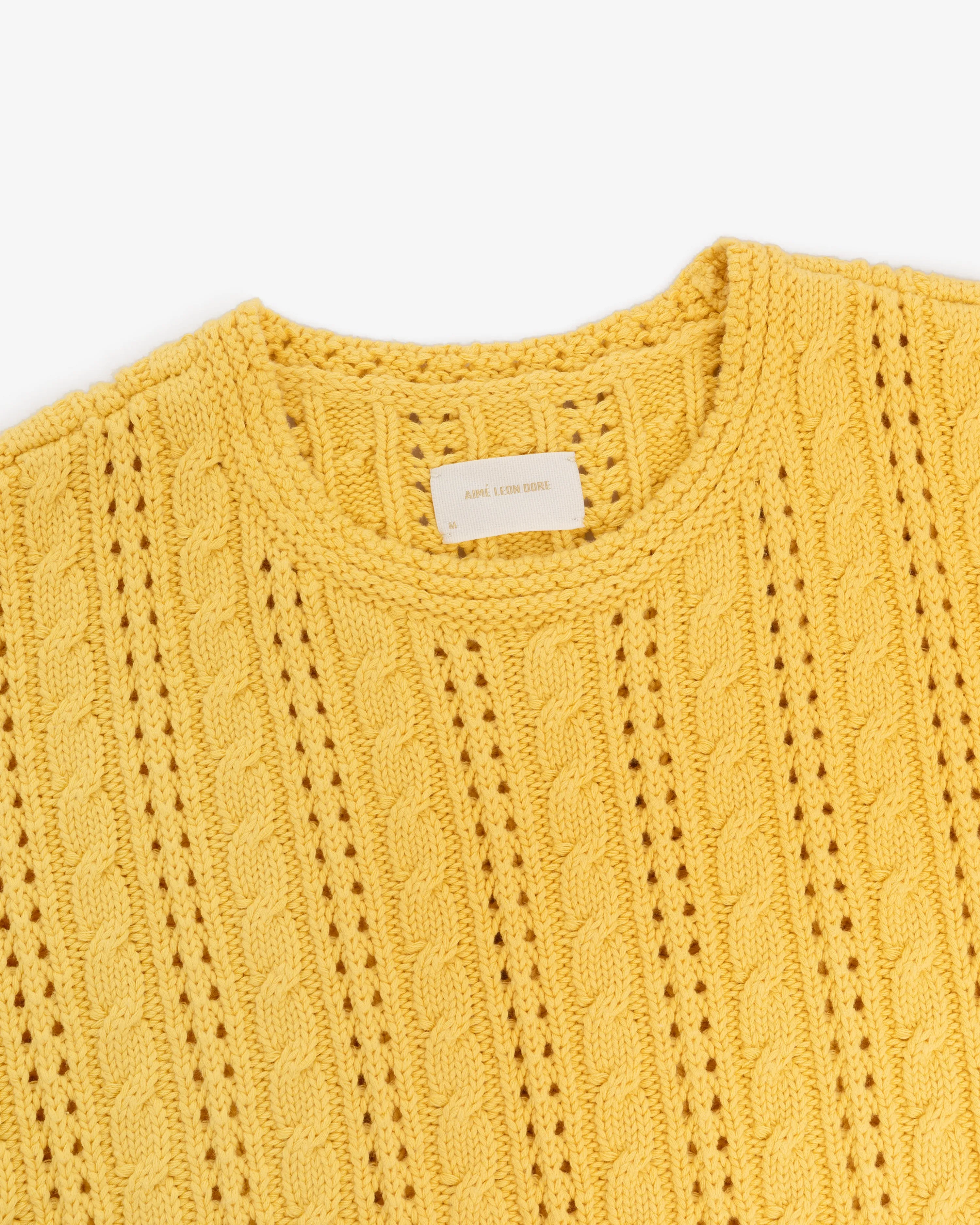 Pointelle Cable Crewneck Sweater sold by Aime Leon Dore product image thumbnail 4