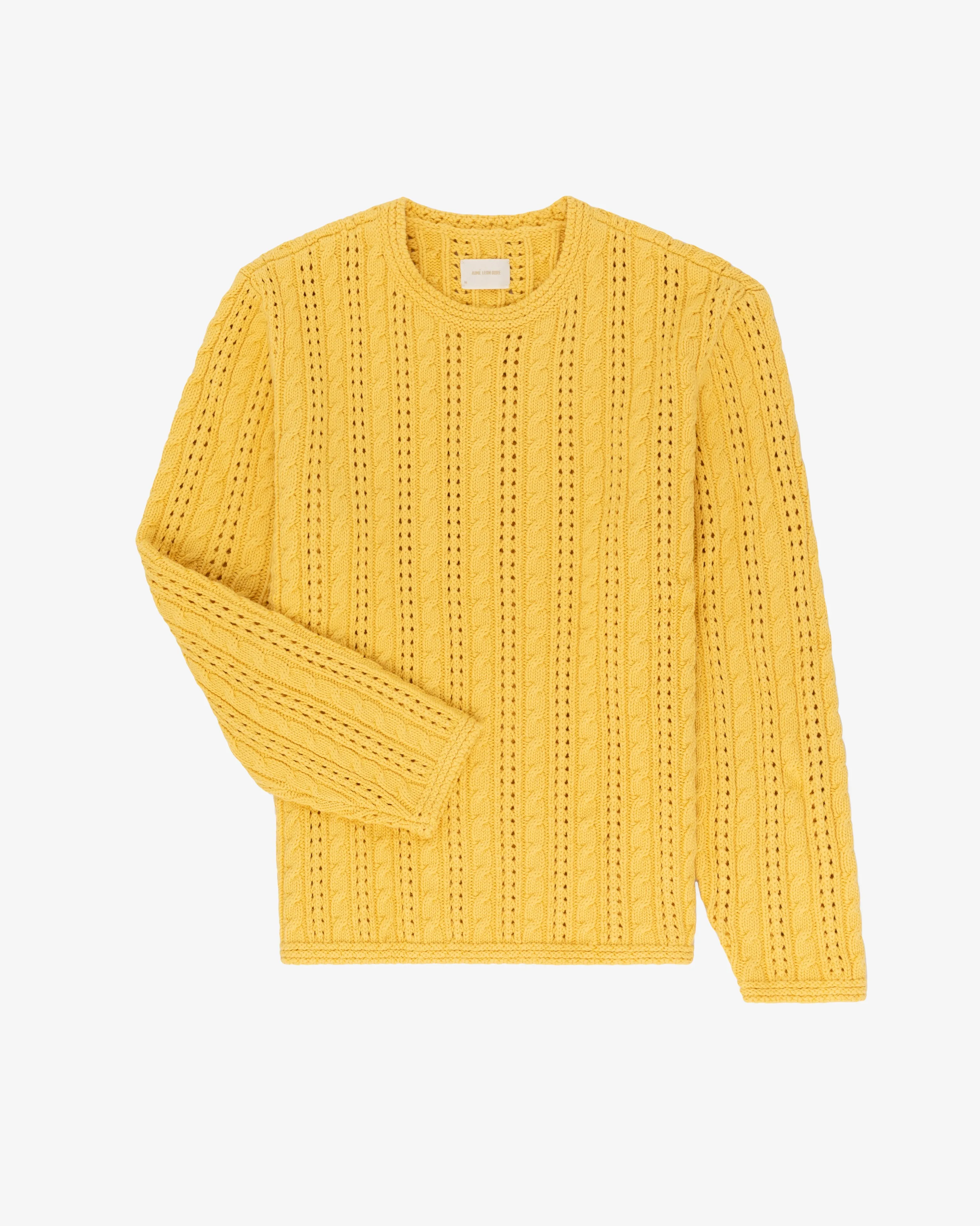 Pointelle Cable Crewneck Sweater sold by Aime Leon Dore product image thumbnail 2