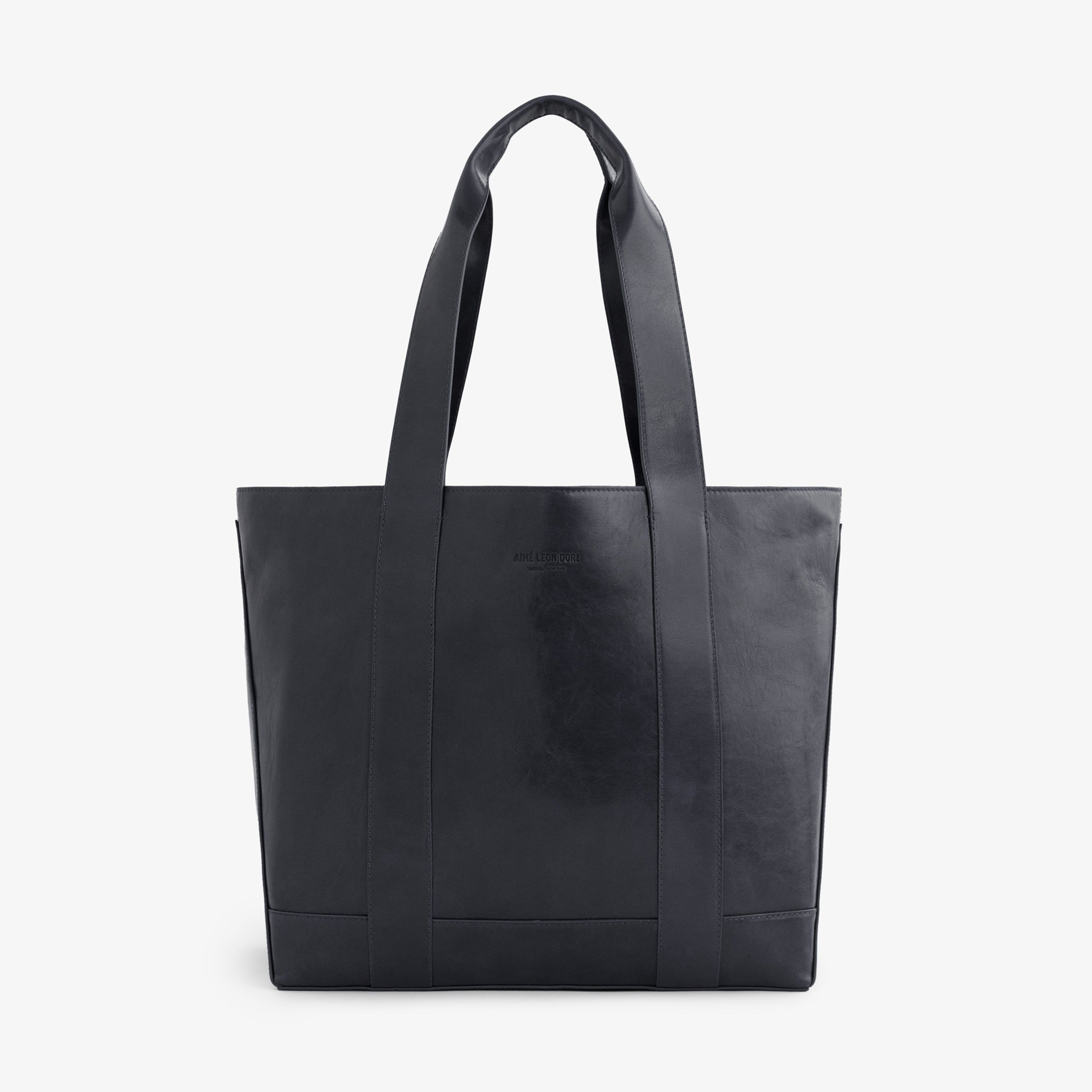 Debossed Logo Leather Tote Bag sold by Aime Leon Dore
