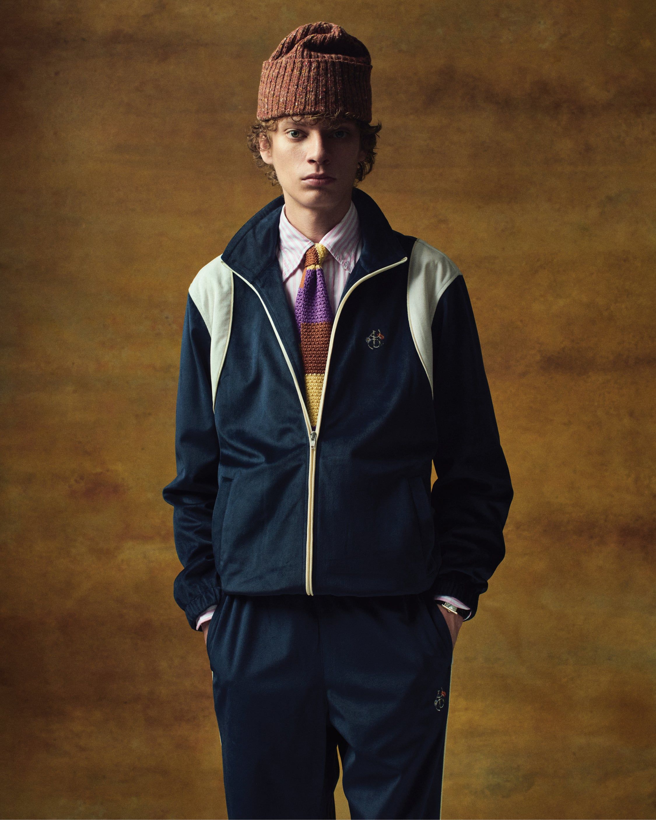 ALD / Drake's Velvet Track Jacket sold by Aime Leon Dore product image thumbnail 3