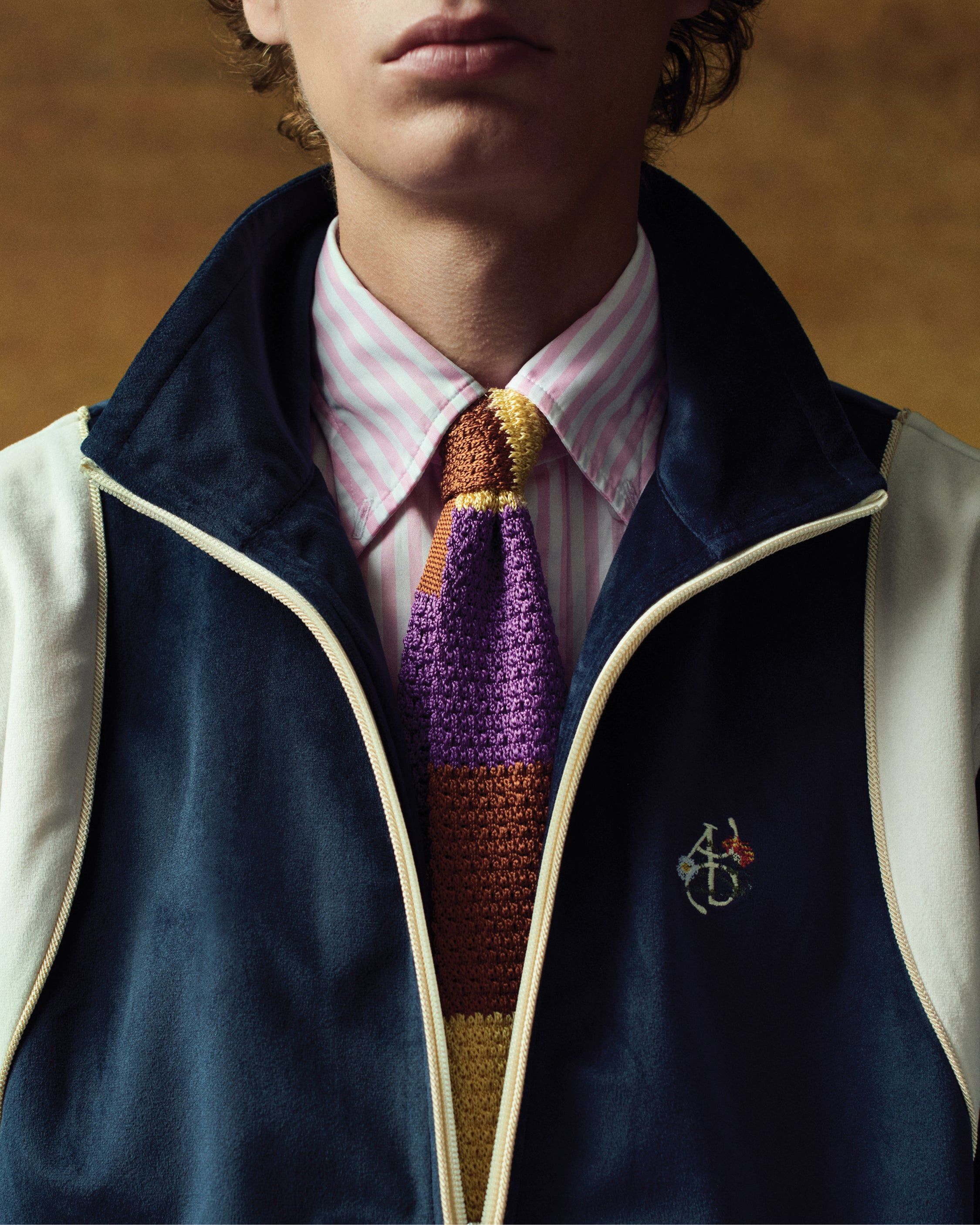 ALD / Drake's Velvet Track Jacket sold by Aime Leon Dore product image thumbnail 4