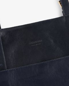 Debossed Logo Leather Document Tote sold by Aime Leon Dore