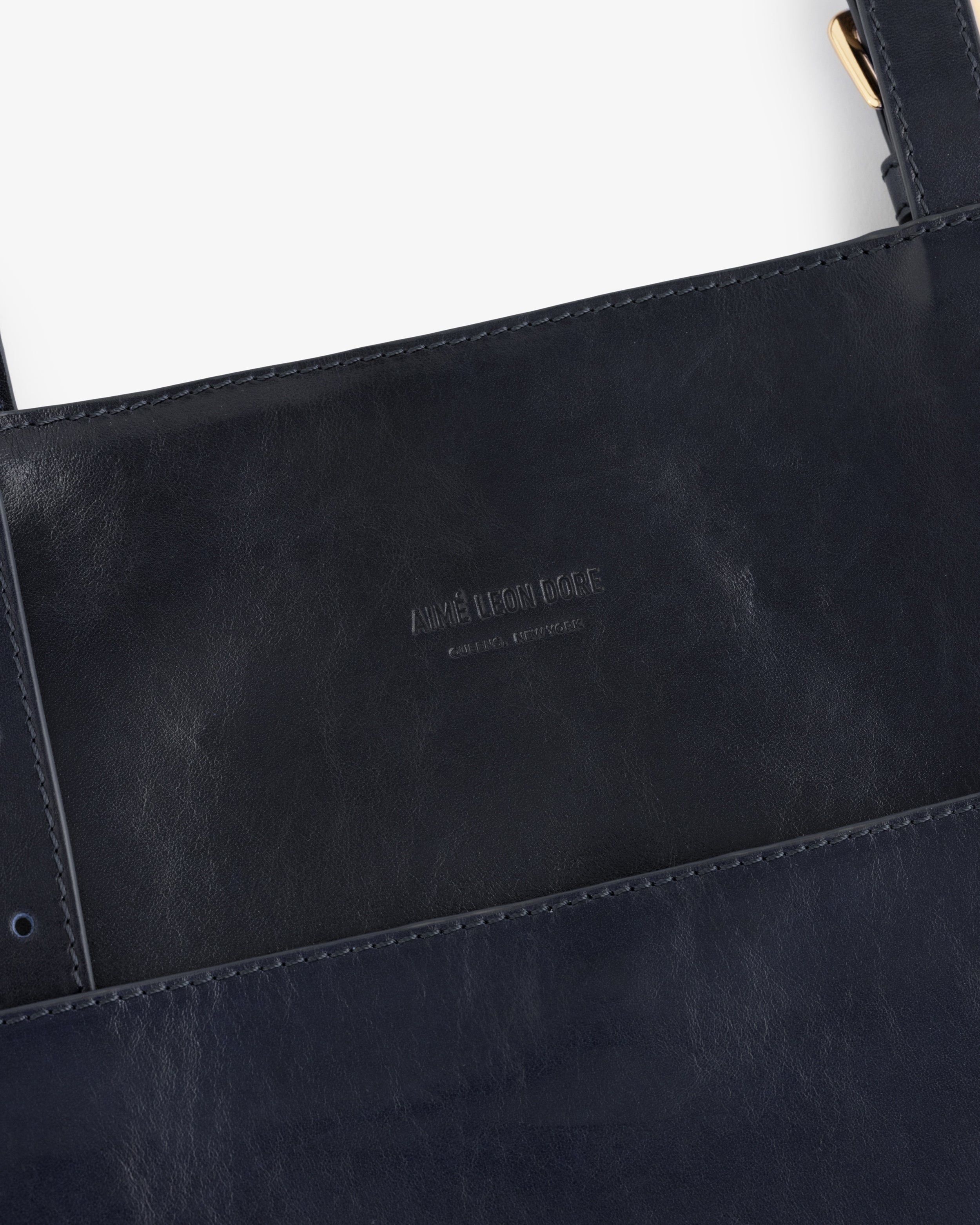 Debossed Logo Leather Document Tote sold by Aime Leon Dore product image thumbnail 3