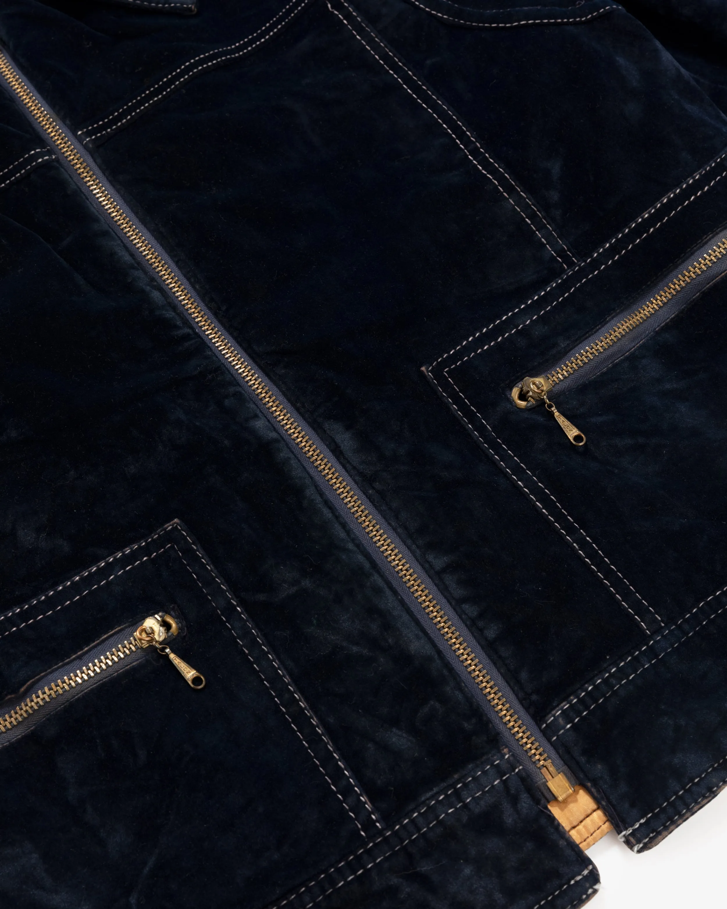 Velvet Zip-Up Jacket sold by Aime Leon Dore product image thumbnail 4