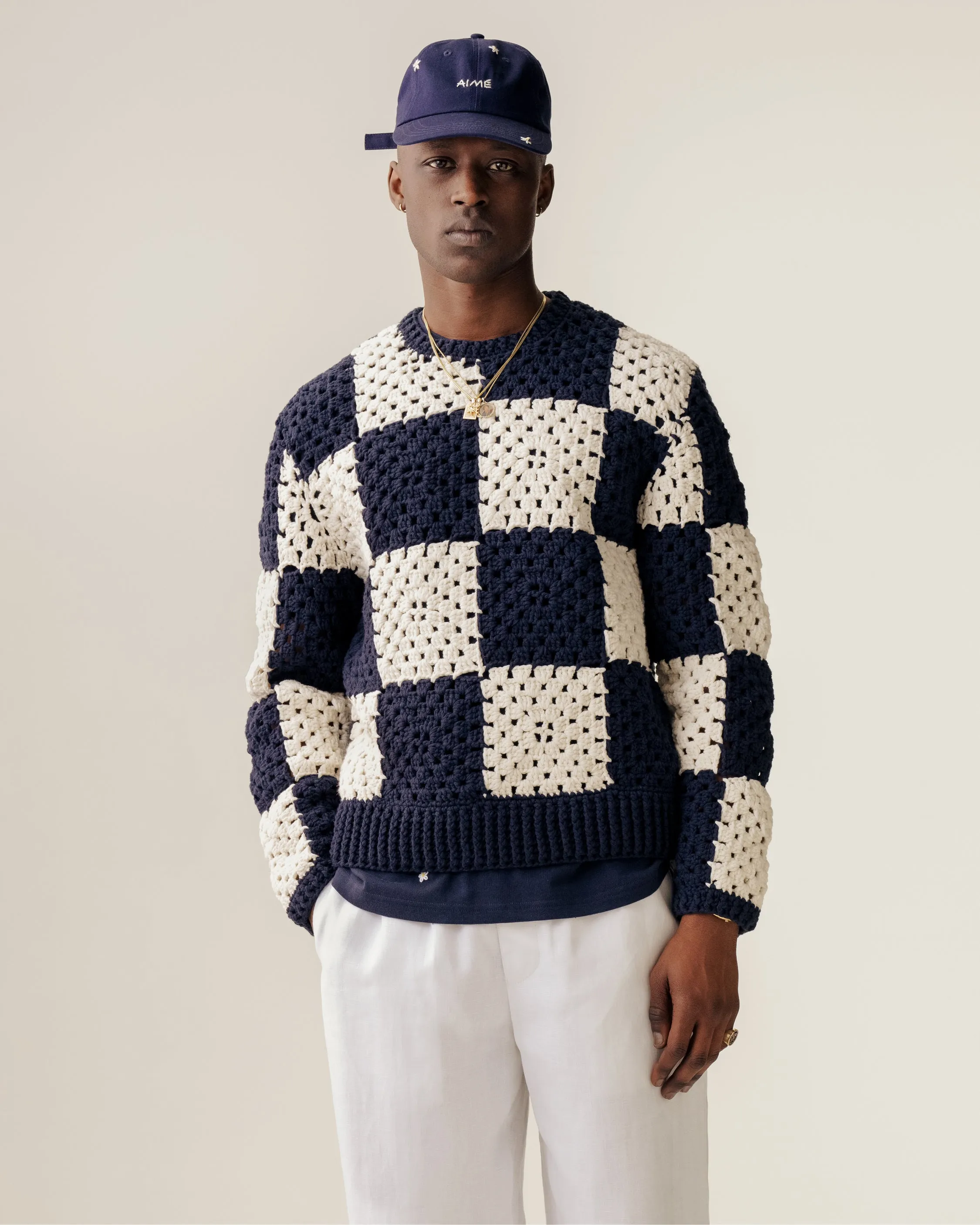Crochet Crewneck Sweater sold by Aime Leon Dore product image thumbnail 3