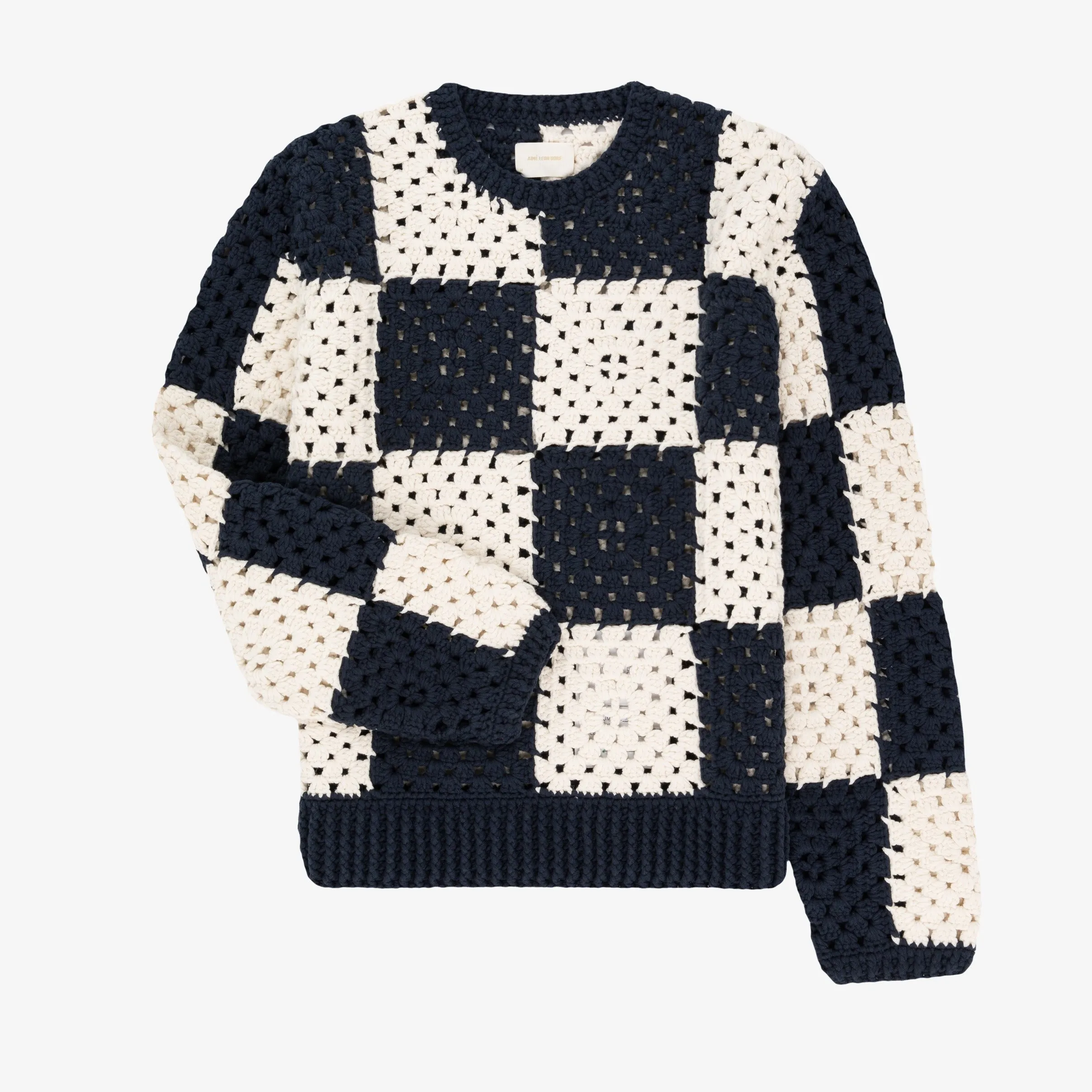 Crochet Crewneck Sweater sold by Aime Leon Dore