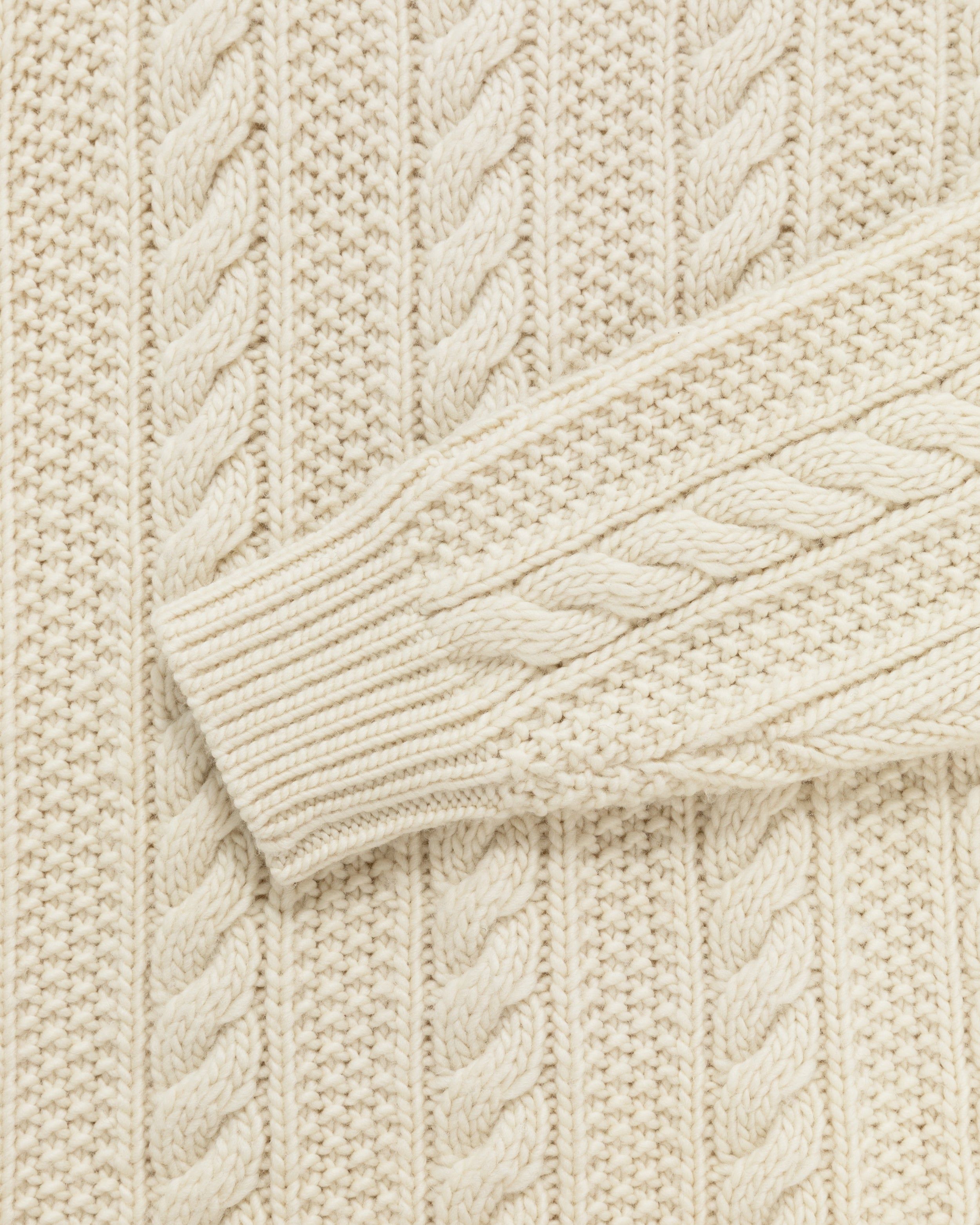 Aran Cable Mockneck Sweater sold by Aime Leon Dore product image thumbnail 3