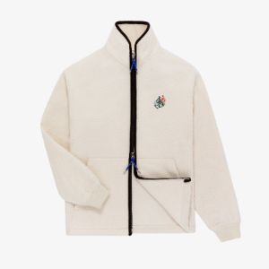 ALD / Drake's Casentino Wool Full Zip Fleece Jacket sold by Aime Leon Dore