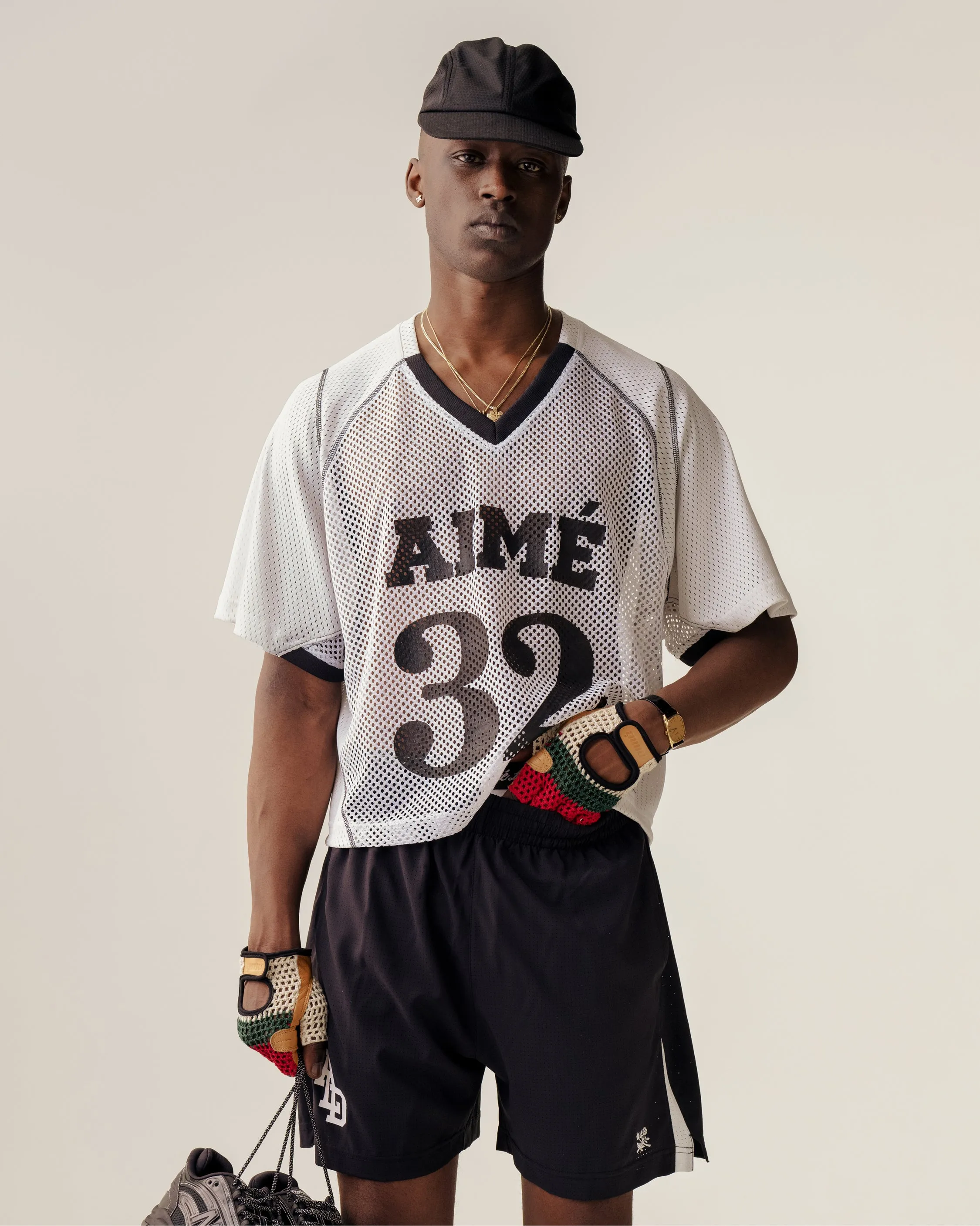 Crochet Cutoff Cycling Gloves sold by Aime Leon Dore product image thumbnail 3