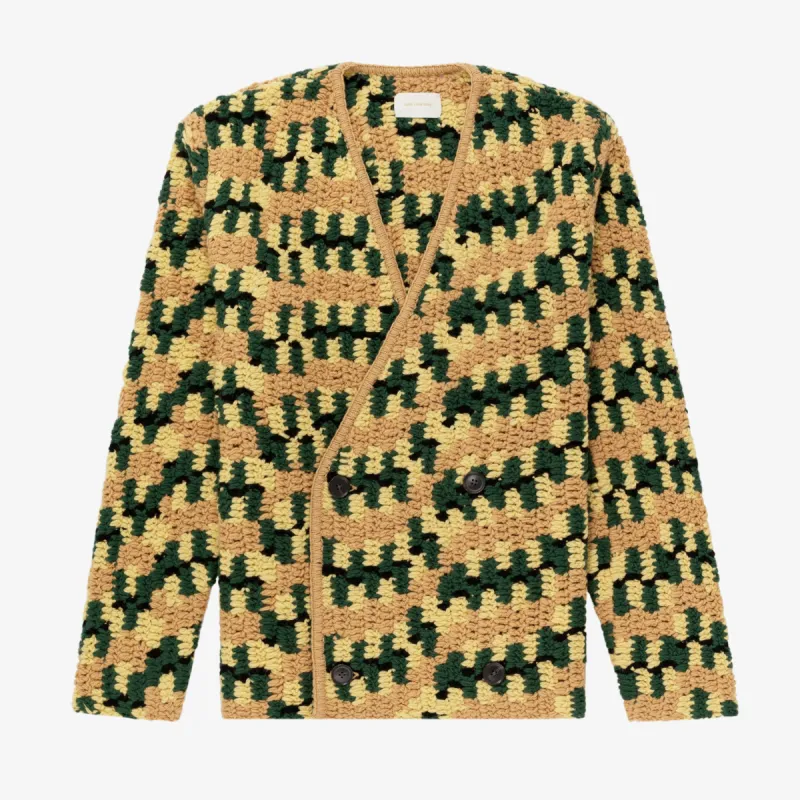 Double Breasted Hand Knit Cardigan sold by Aime Leon Dore