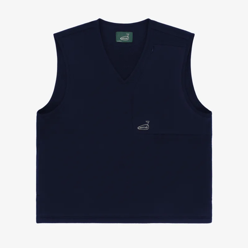 ALD Golf Fleece V-Neck Vest made by Aime Leon Dore