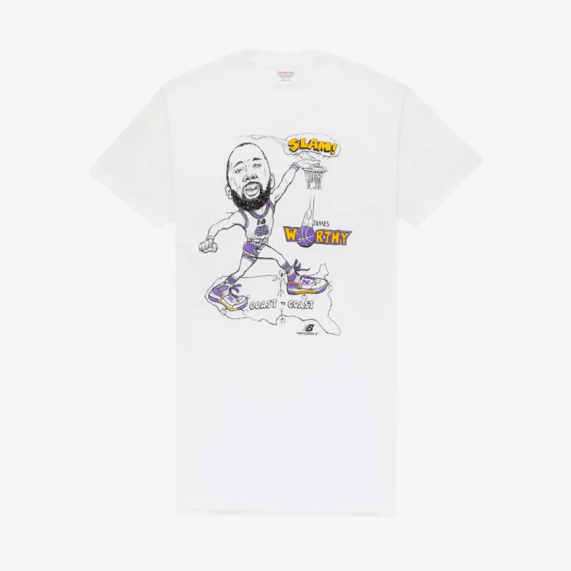 Vintage James Worthy Caricature Tee made by Aime Leon Dore