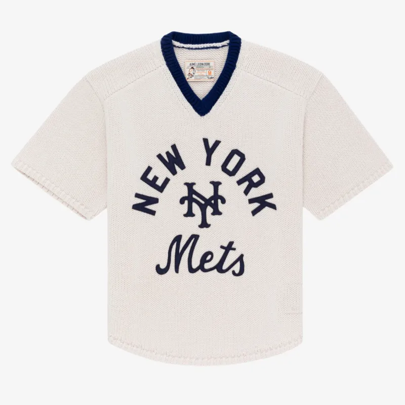 ALD / New York Mets Short-Sleeve Knit   Sweater sold by Aime Leon Dore