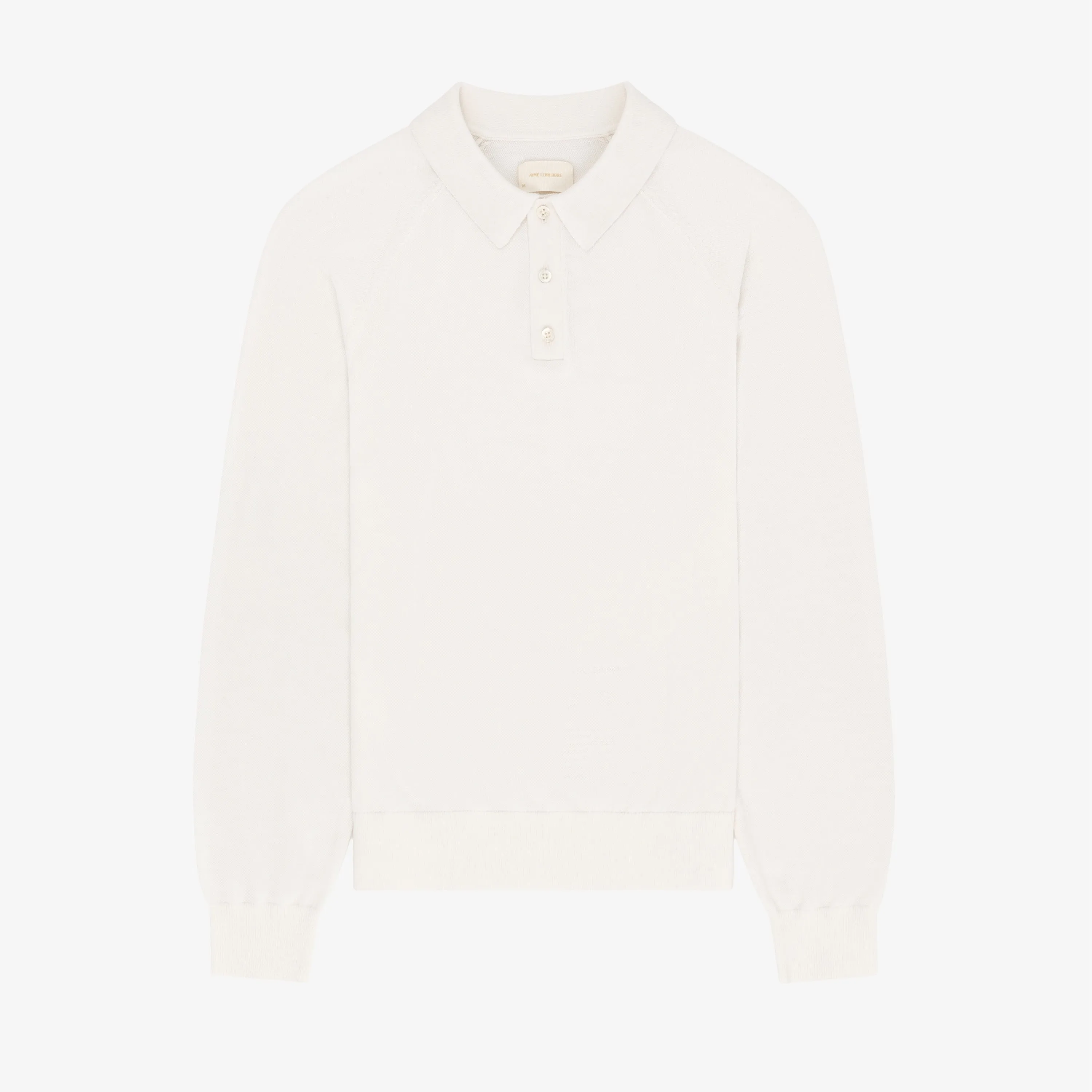 Merino Silk Long-Sleeve Polo sold by Aime Leon Dore