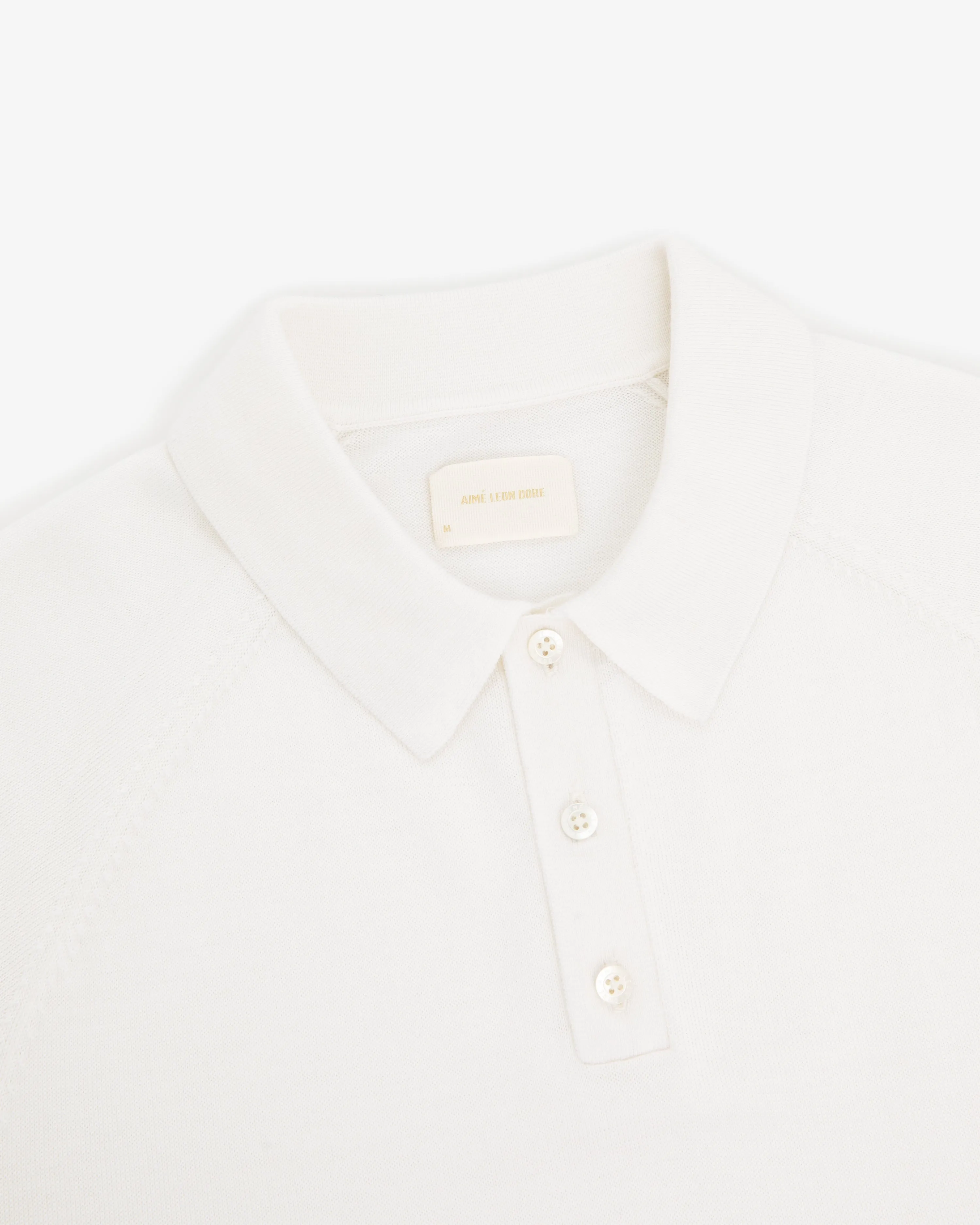 Merino Silk Long-Sleeve Polo sold by Aime Leon Dore product image thumbnail 3