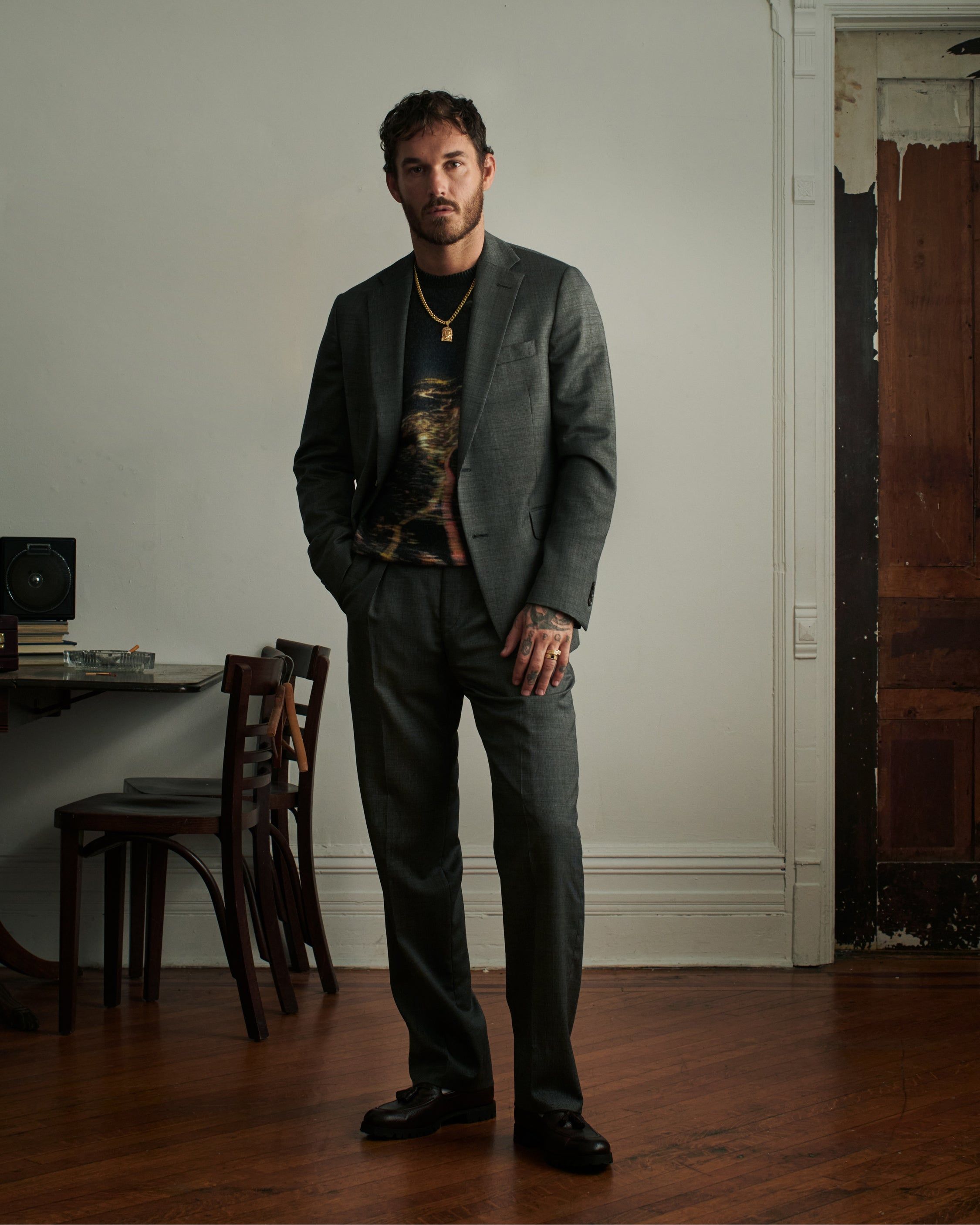 Nightscape Crewneck Sweater sold by Aime Leon Dore product image thumbnail 3