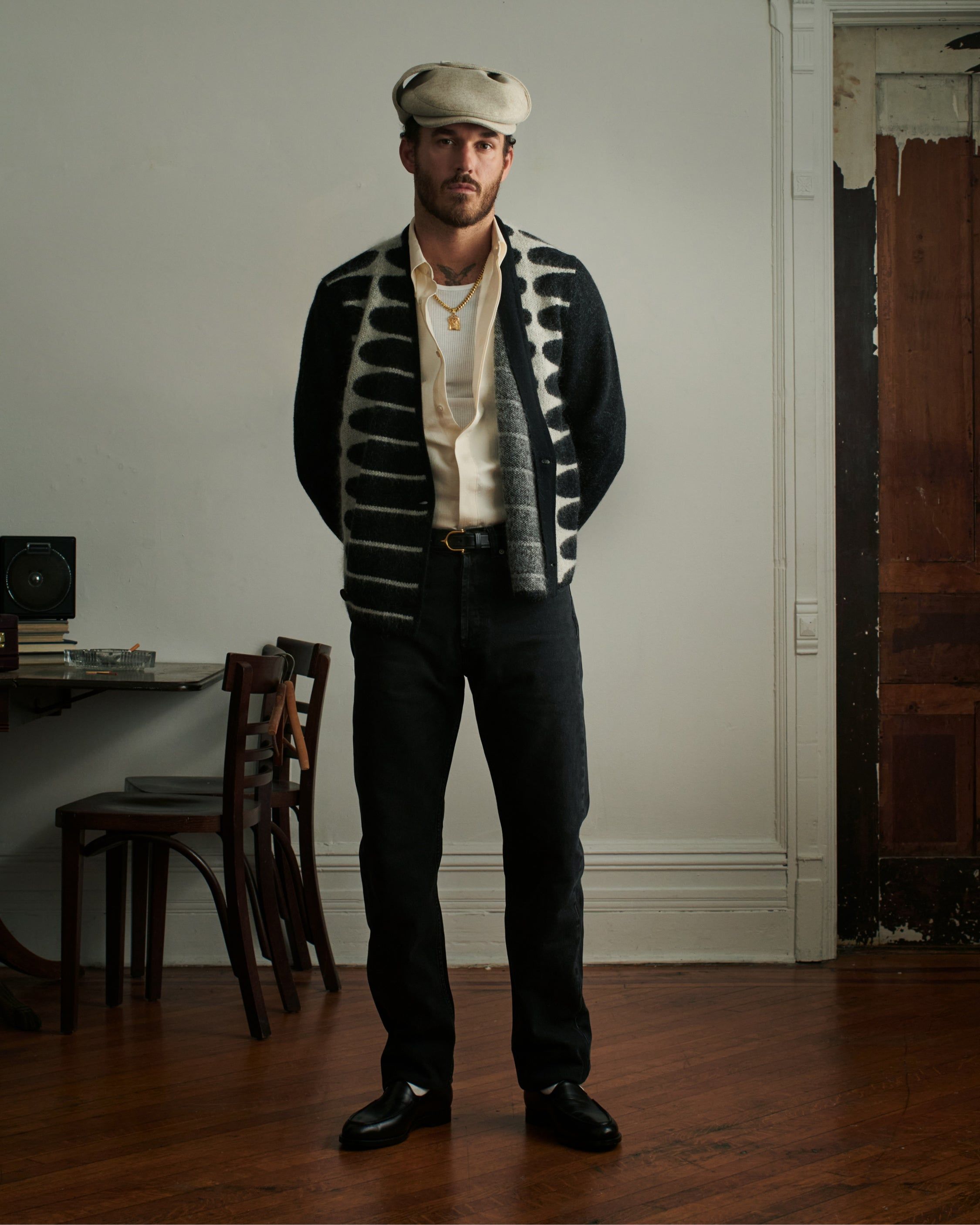 Double Breasted Mohair Cardigan sold by Aime Leon Dore product image thumbnail 3