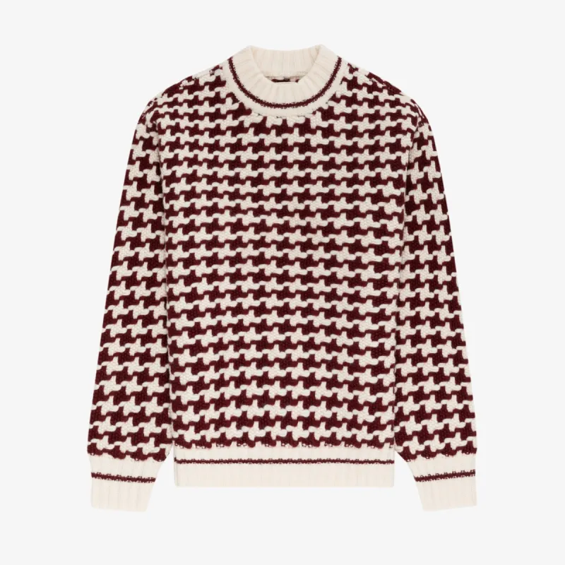 Houndstooth Crewneck Sweater sold by Aime Leon Dore