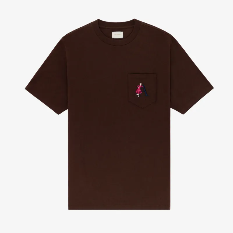 Embroidered 'A' Pocket Tee sold by Aime Leon Dore