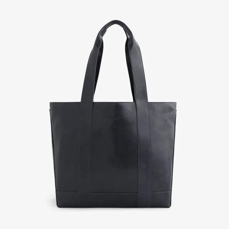 Debossed Logo Leather  Tote Bag sold by Aime Leon Dore