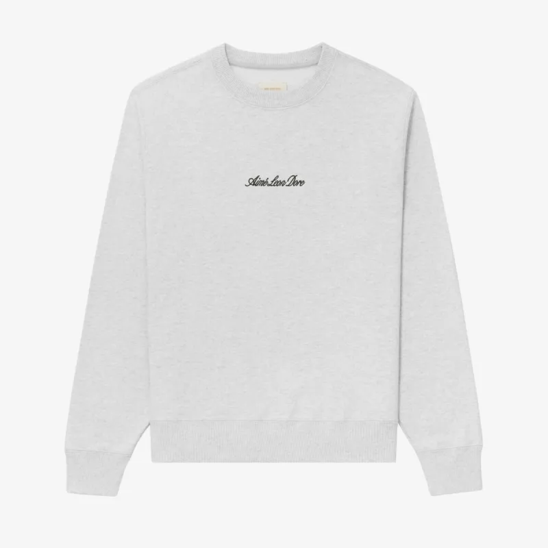 Embroidered Logo Crewneck Sweatshirt sold by Aime Leon Dore