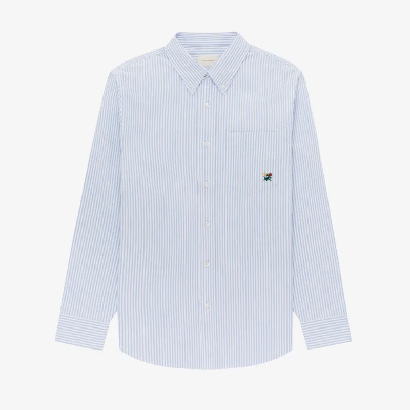 Striped Crest Oxford Shirt sold by Aime Leon Dore