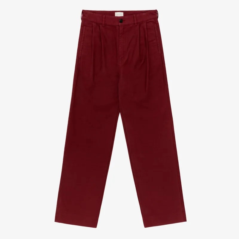 Garment Dyed Double Pleated Pant sold by Aime Leon Dore