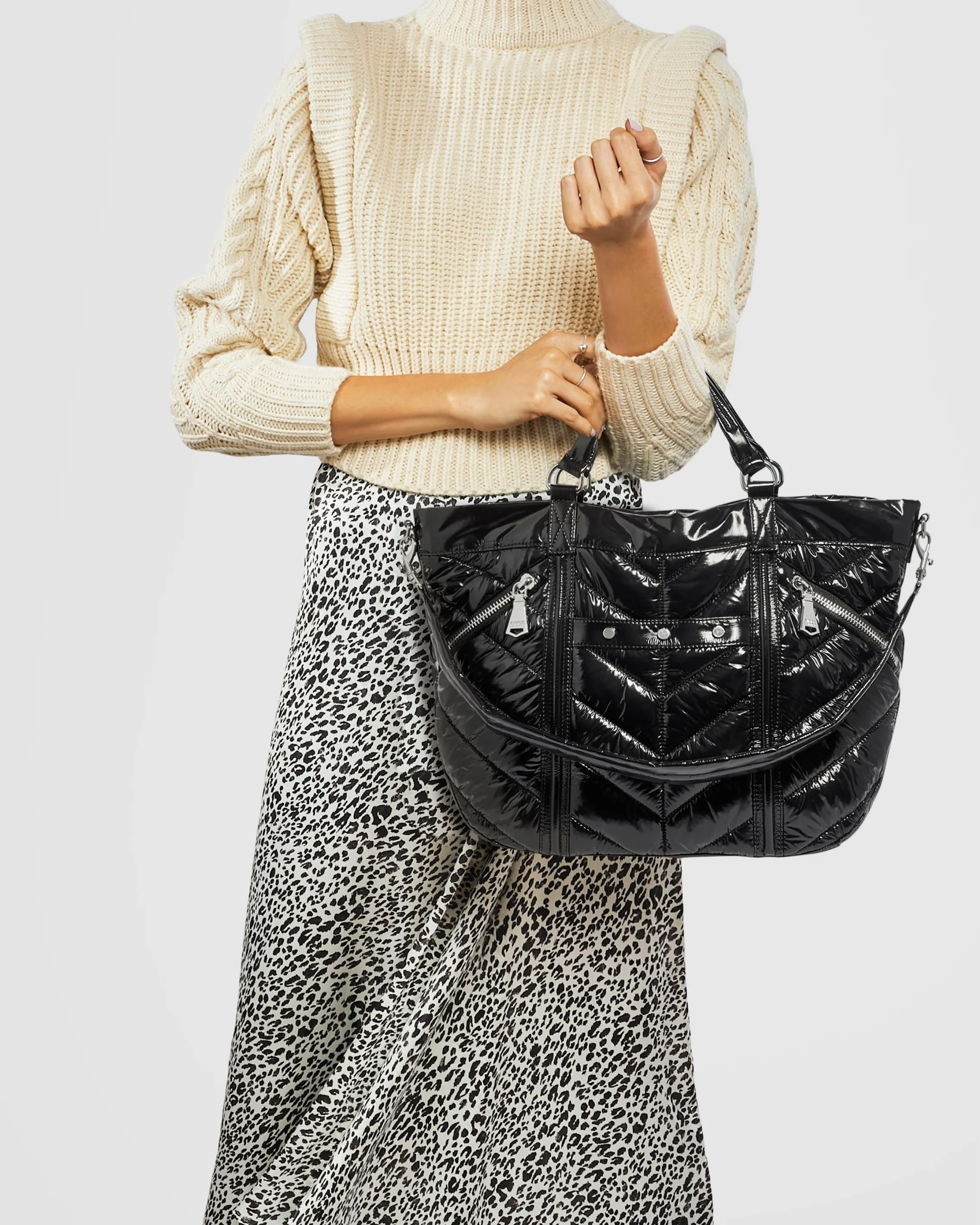 Ski Puffer Fair Game Tote sold by Aimee Kestenberg product image thumbnail 2