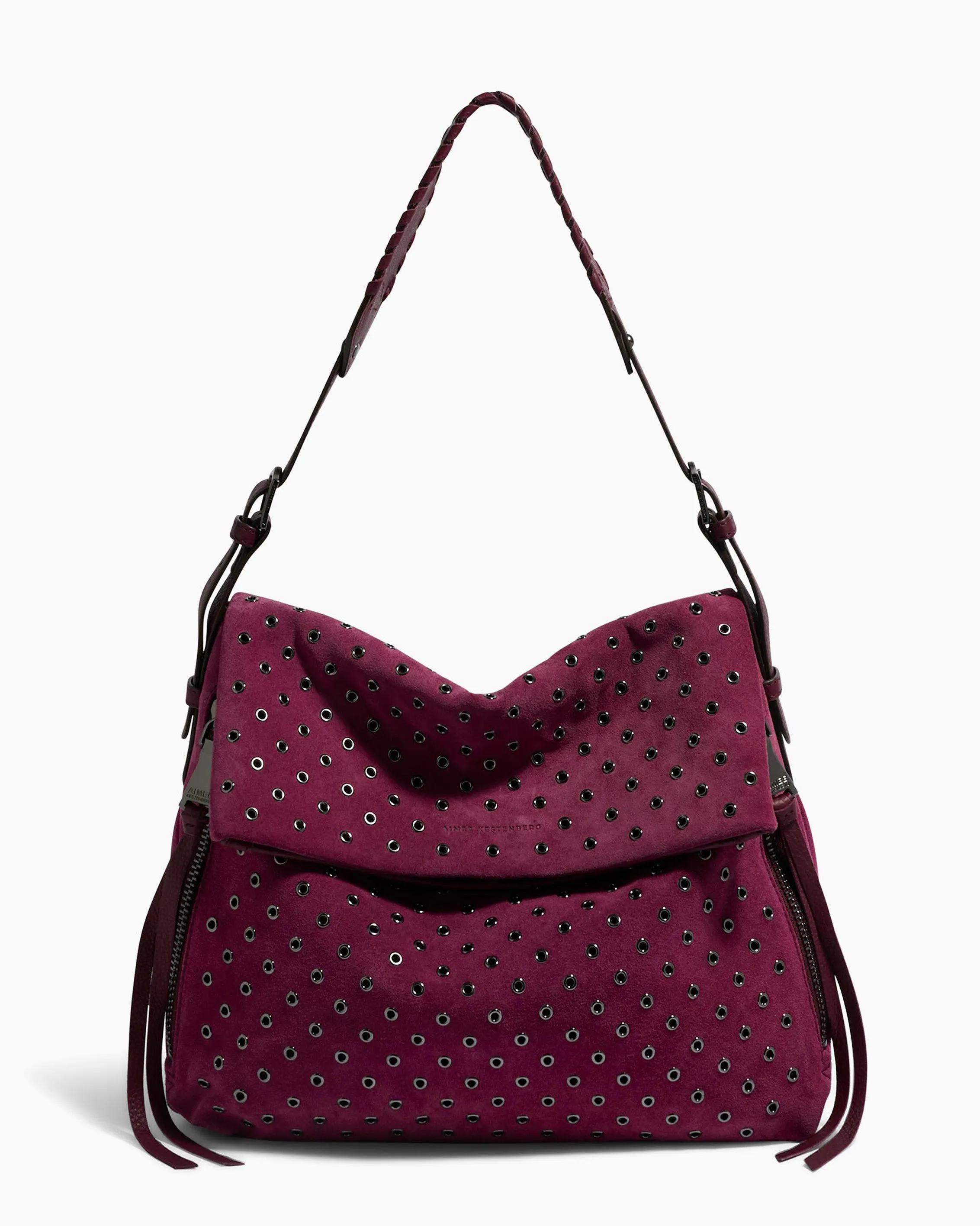 Bali Novelty Double Entry Hobo in Luxury Suede sold by Aimee Kestenberg