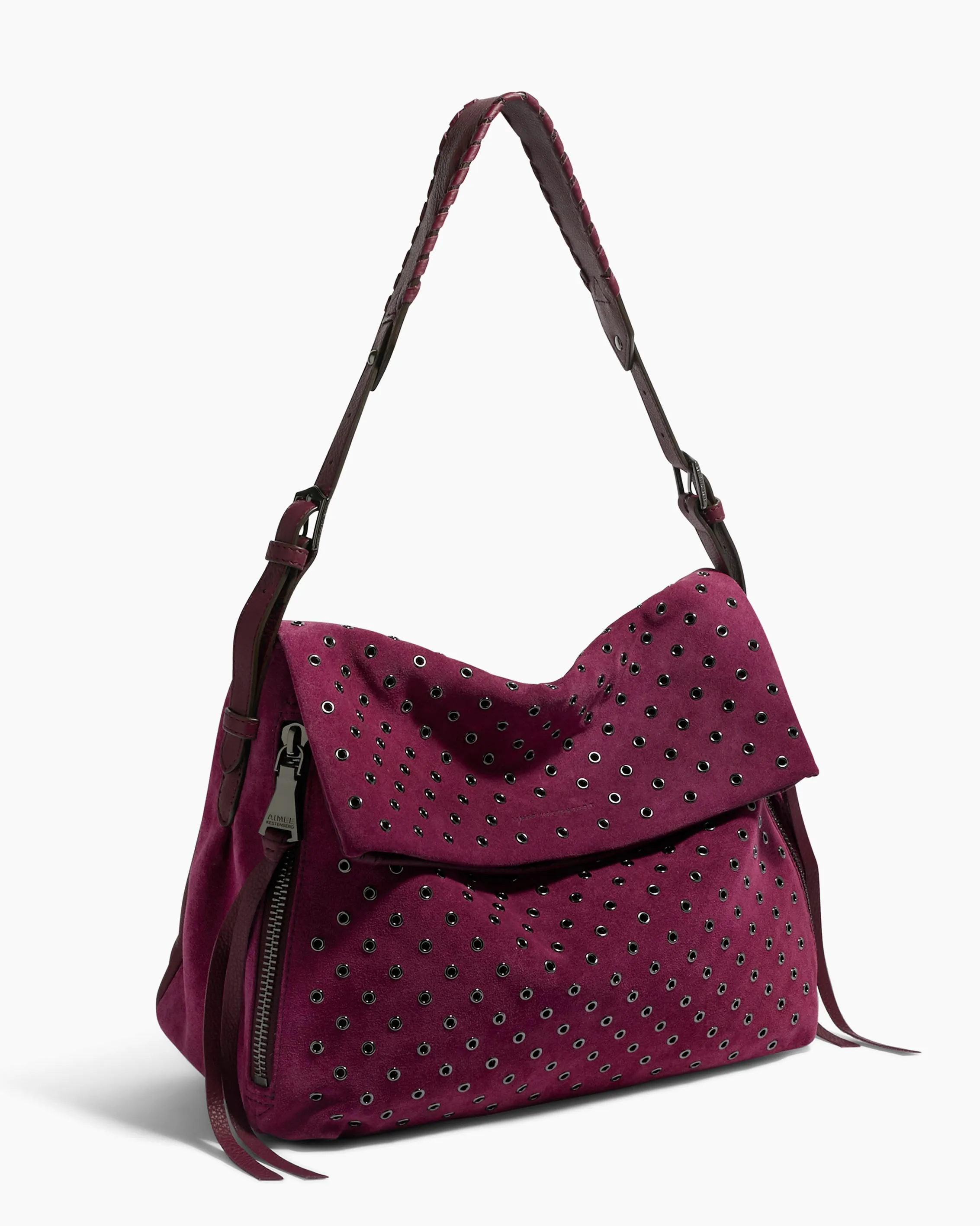 Bali Novelty Double Entry Hobo in Luxury Suede sold by Aimee Kestenberg product image thumbnail 3